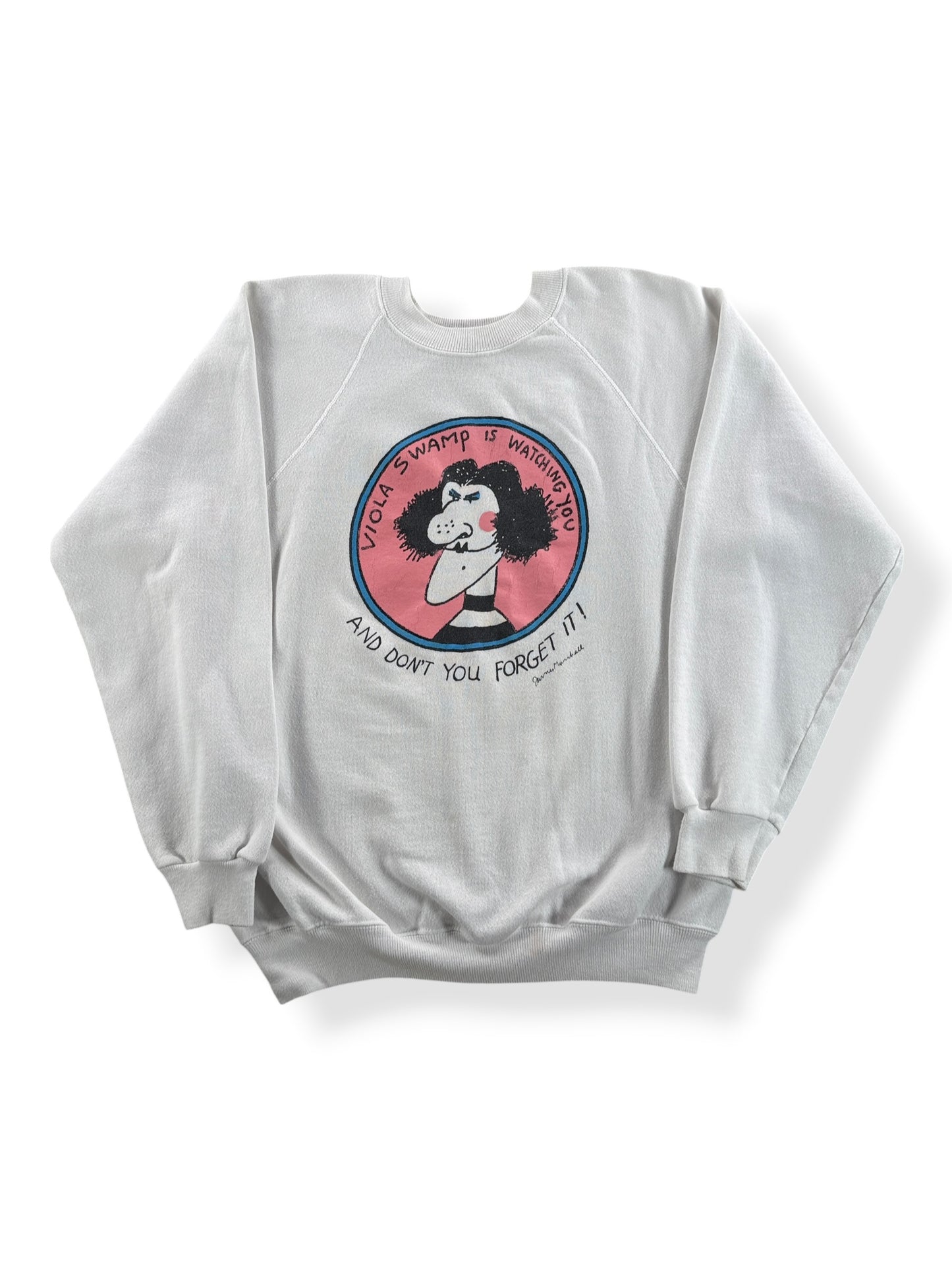 Front of Vintage Viola Swamp Crewneck Sweatshirt SZ M