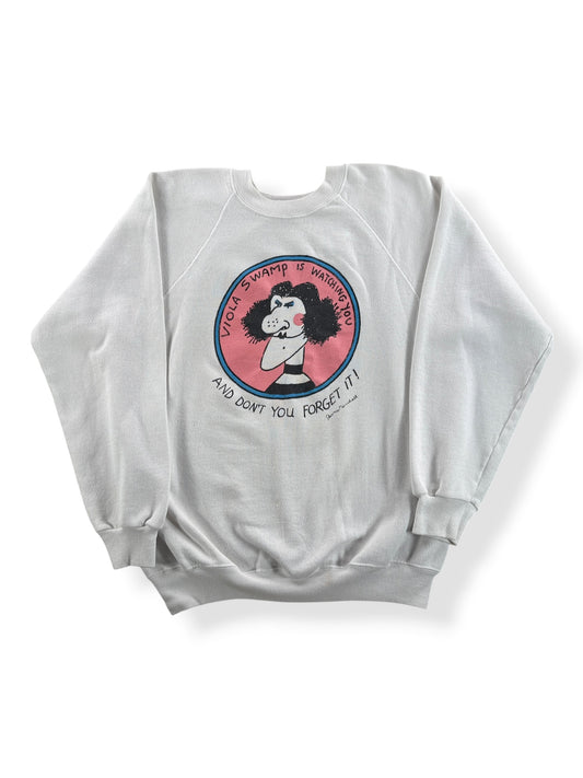 Front of Vintage Viola Swamp Crewneck Sweatshirt SZ M