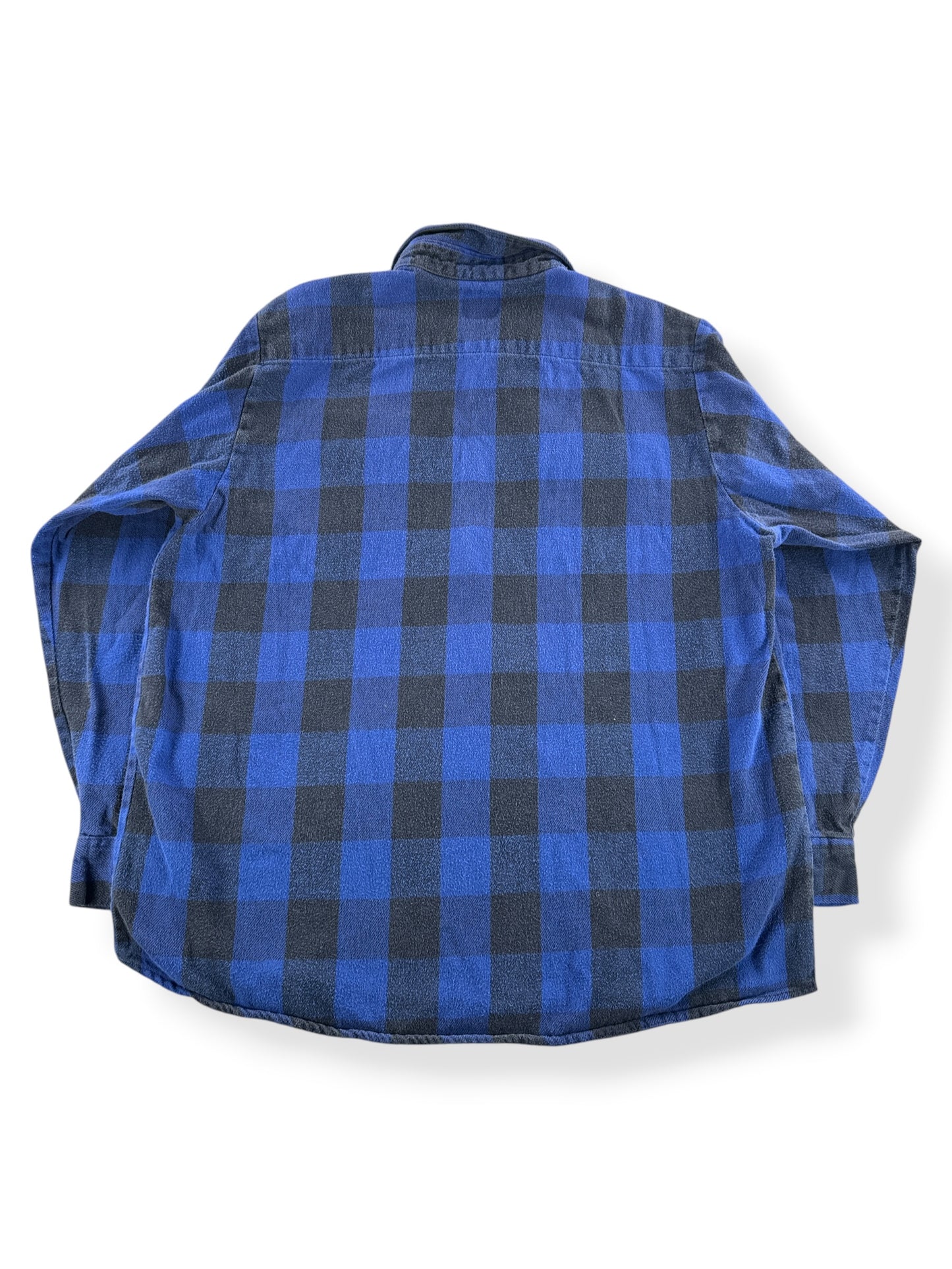 Back of Vintage Key Quarter Zip Cotton Flannel SZ XXL