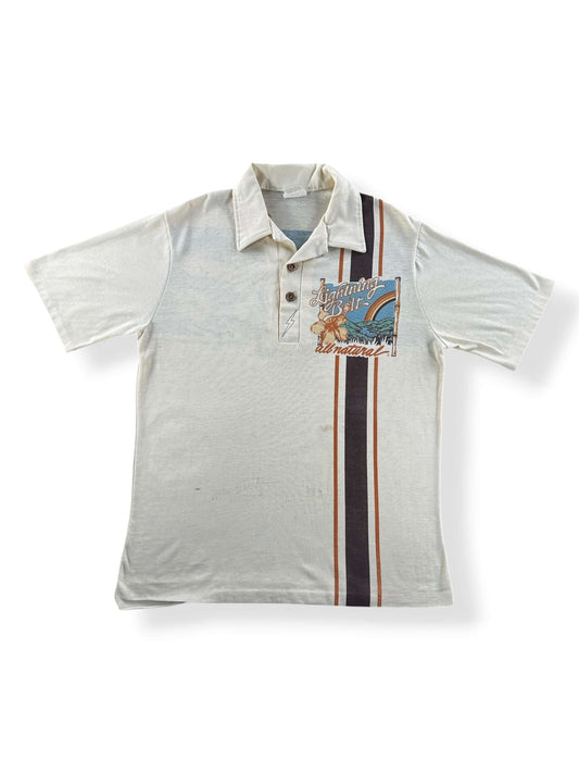 Front of Vintage 70s Surf Polo Tee SZ L