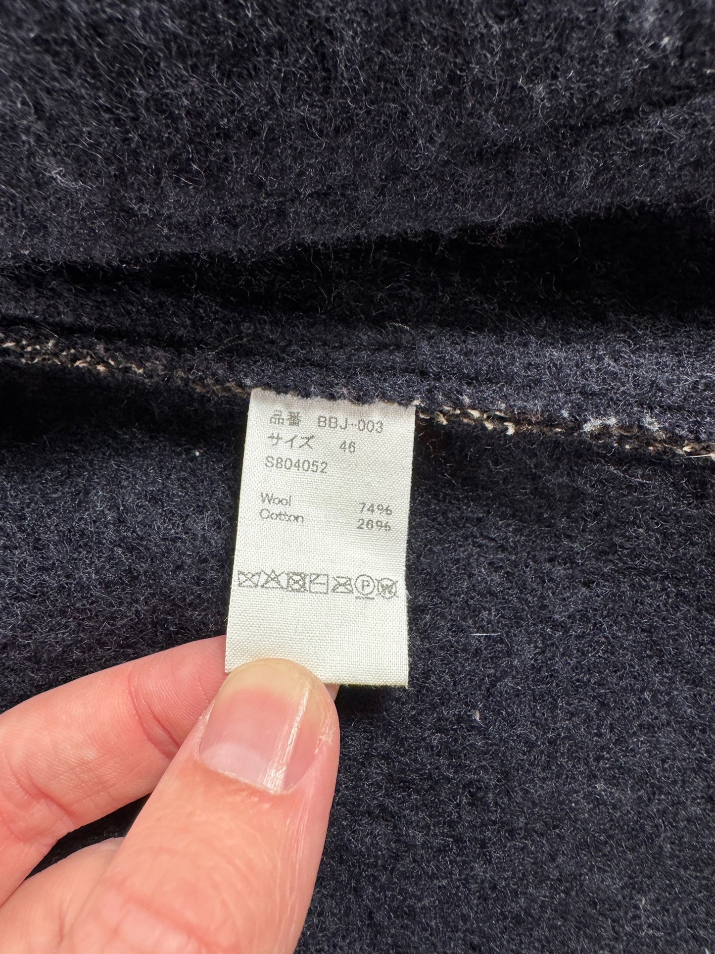 Label on Full Count Browns Beach Jacket SZ 46