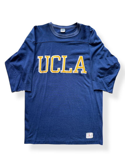 Front of Vintage Champion Blue Bar UCLA Chopper Jersey SZ L AS IS