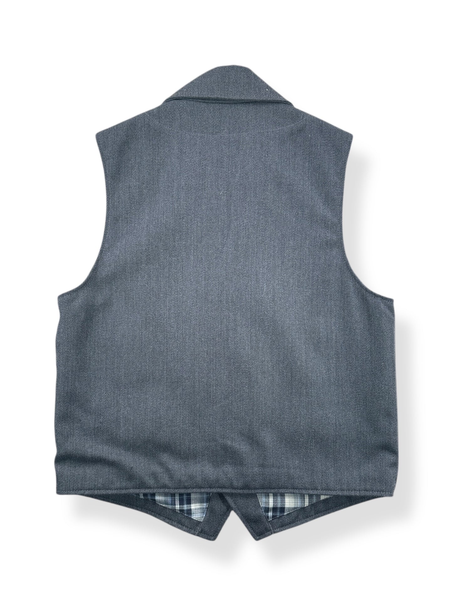Back of Filson Whipcord Western Vest SZ M