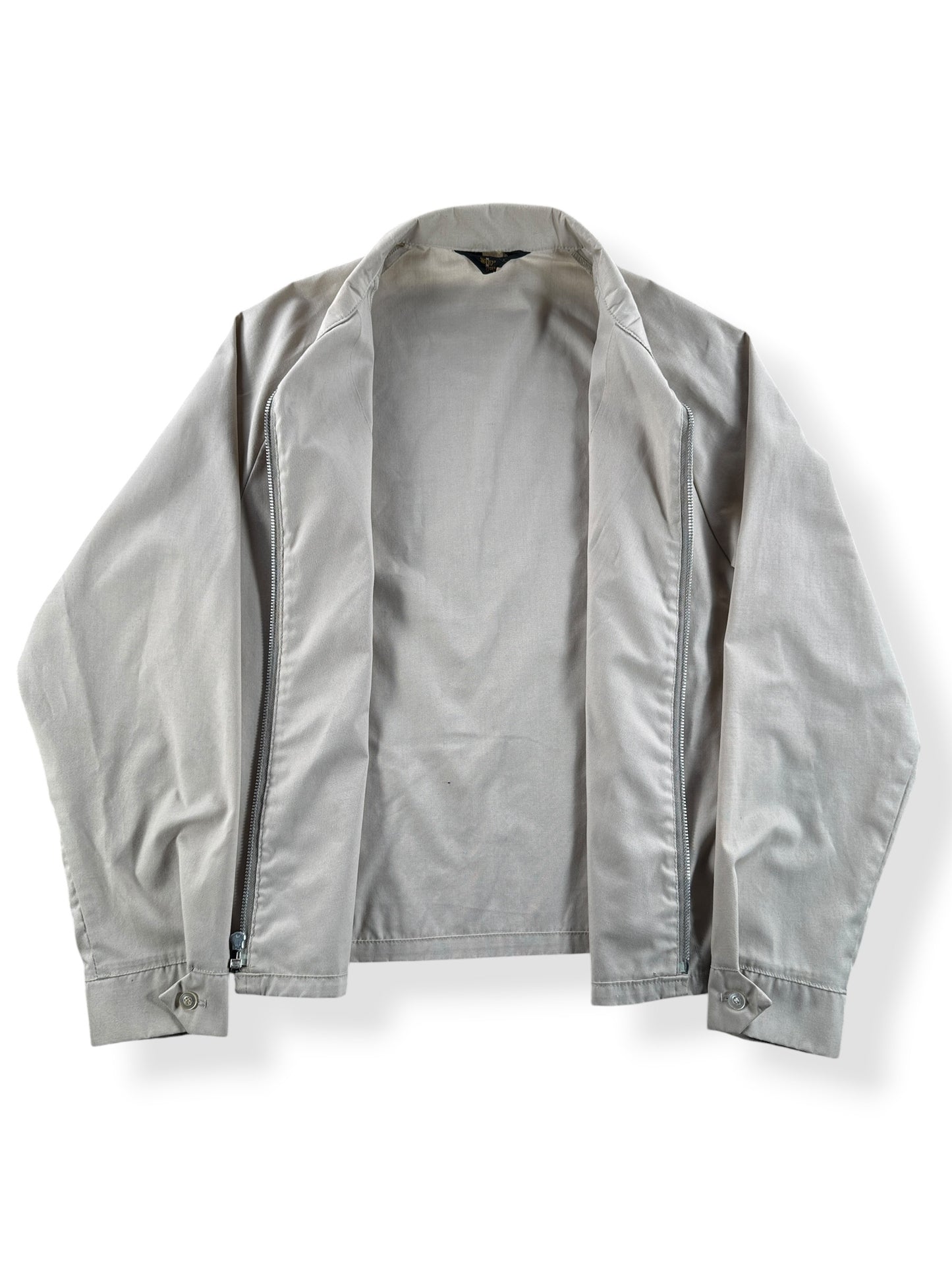 Inside of Vintage Sir Jac Khaki Liteweight Jacket SZ M (Fits S)