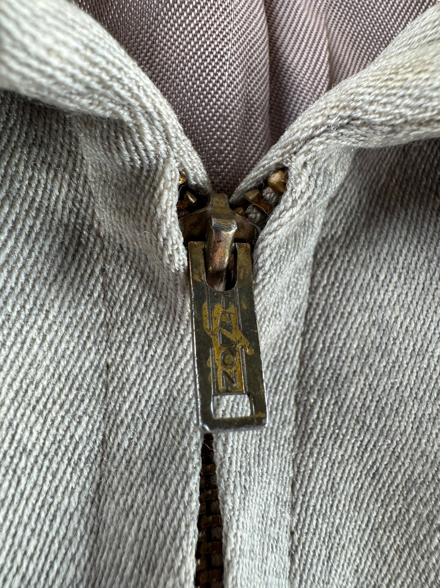 Zipper on Vintage 1950s Rickey Jacket SZ S/M