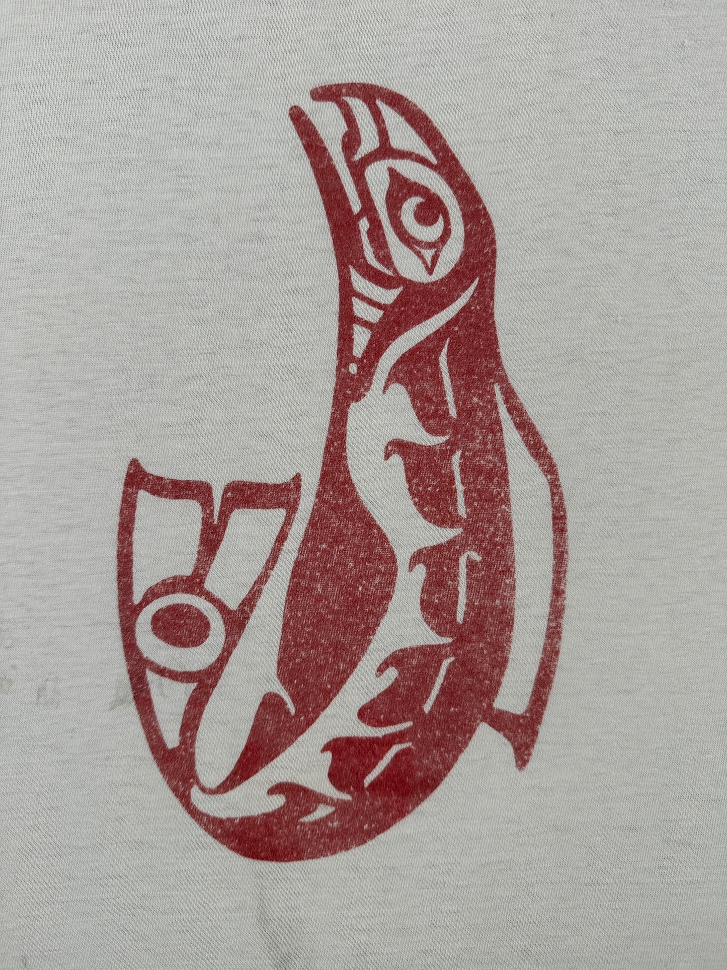 Graphic of Vintage PNW Fish Art Tee SZ M