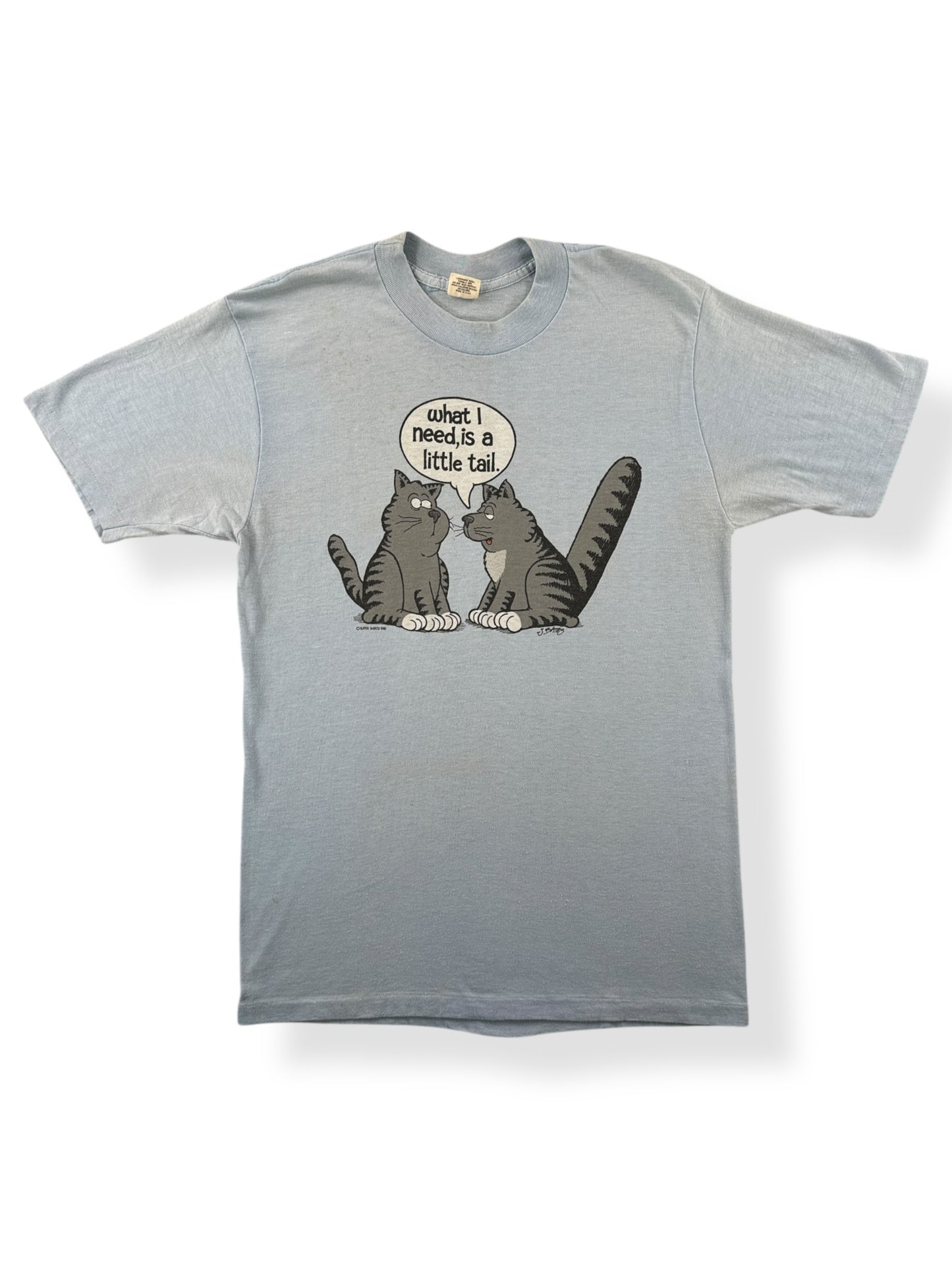 Front of Vintage What I Need Is a Little Tail Super Shirts Tee SZ S
