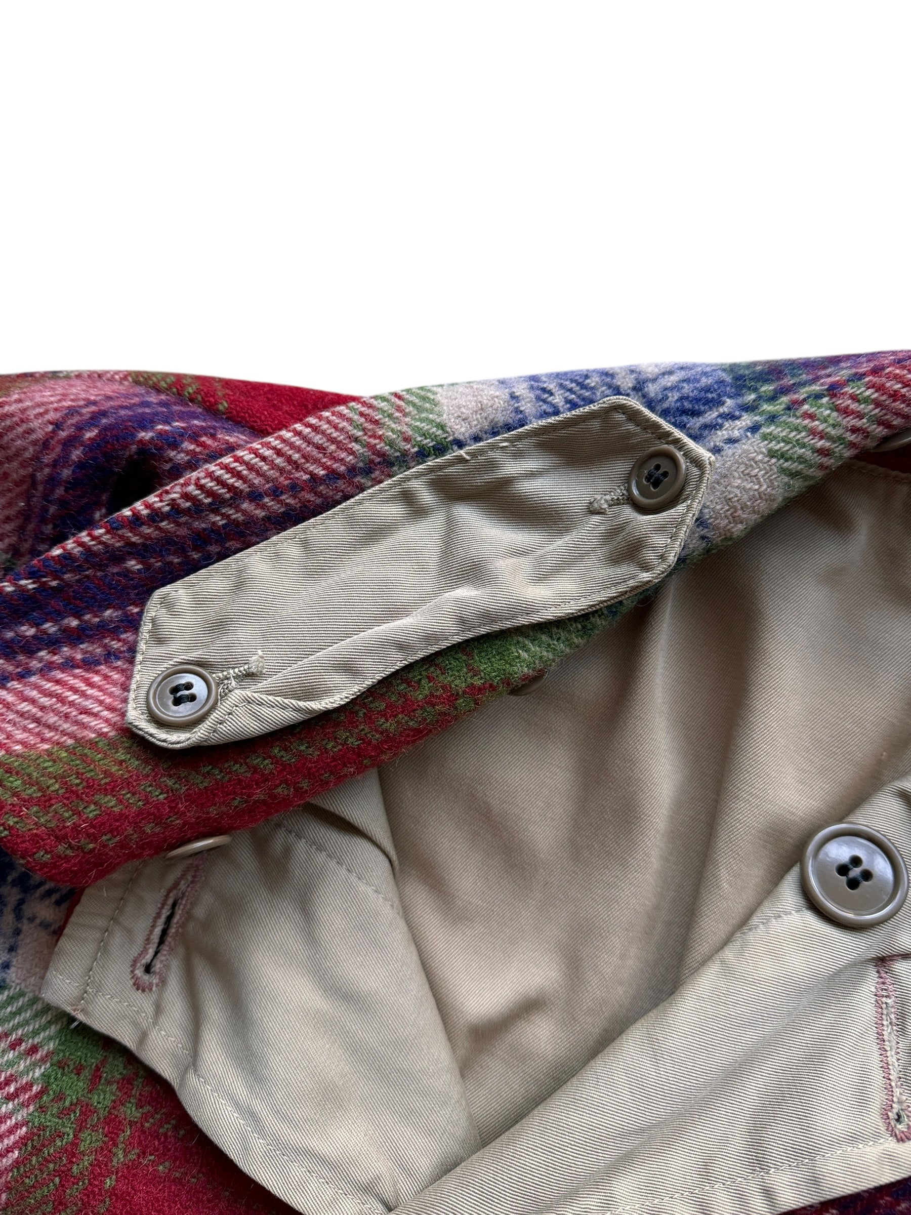Chinstrap on Vintage Reversible Wool/Canvas Jacket SZ L