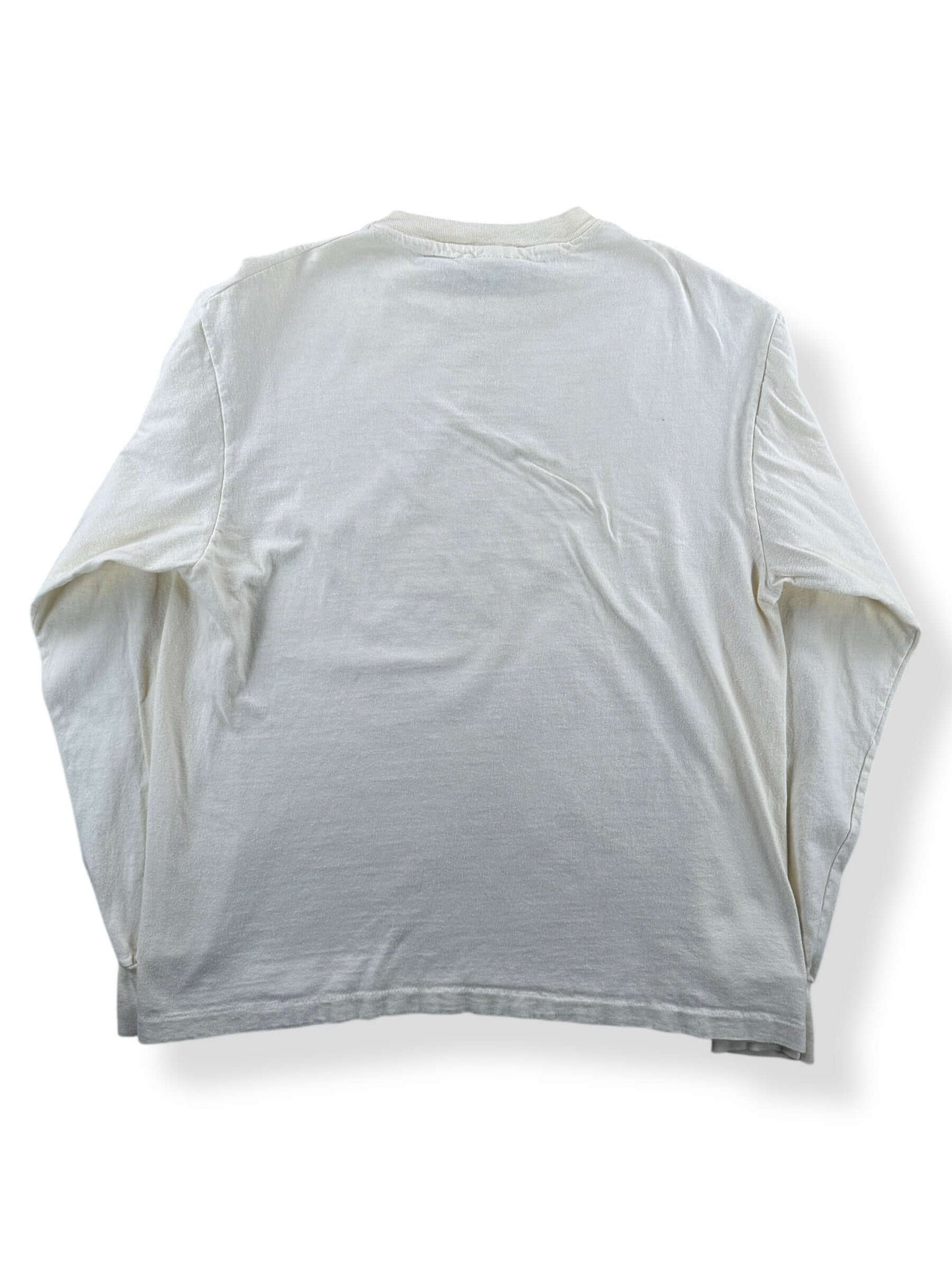 Back of Vintage Make Roots In Maine Long Sleeve Tee SZ L (Fits M)