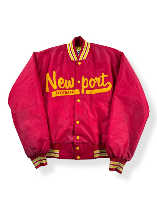 Front of Vintage Newport Football Jacket SZ L