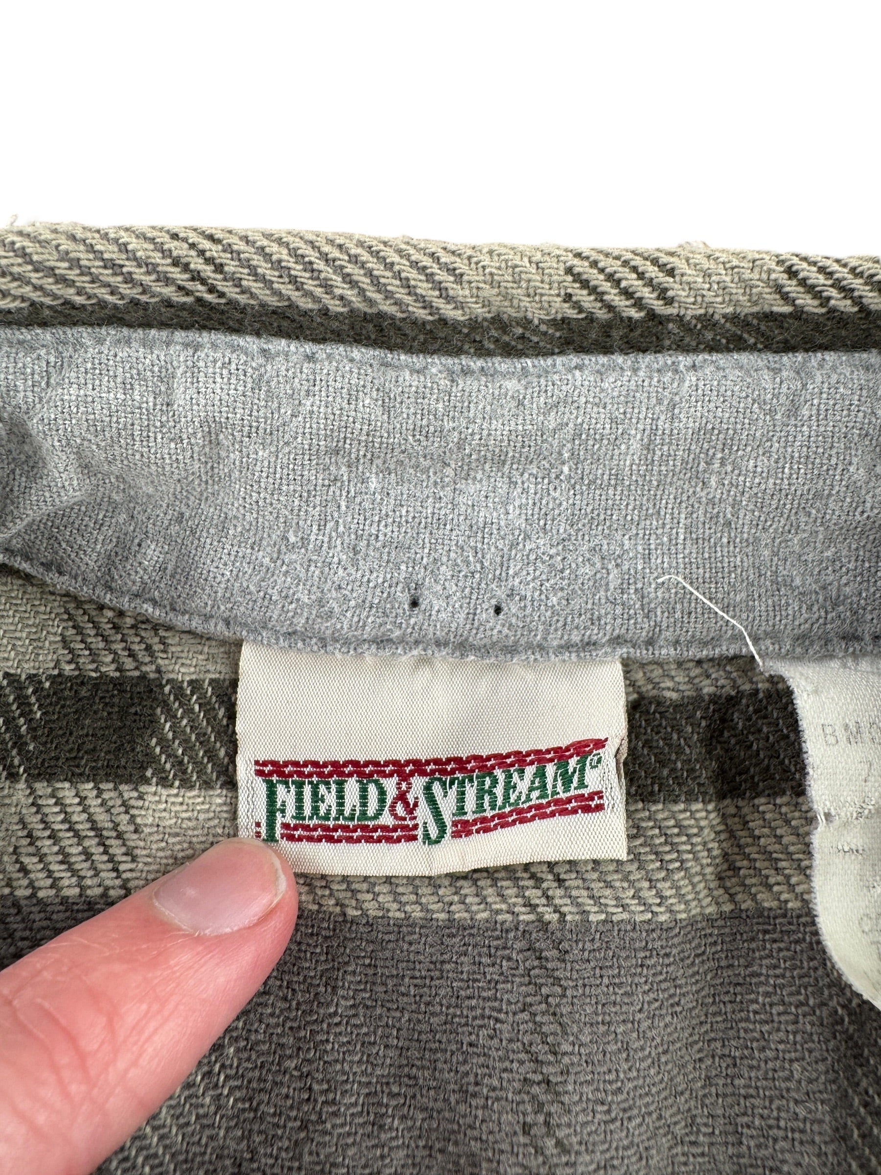 Tag on Vintage Field and Stream Cotton Flannel SZ L