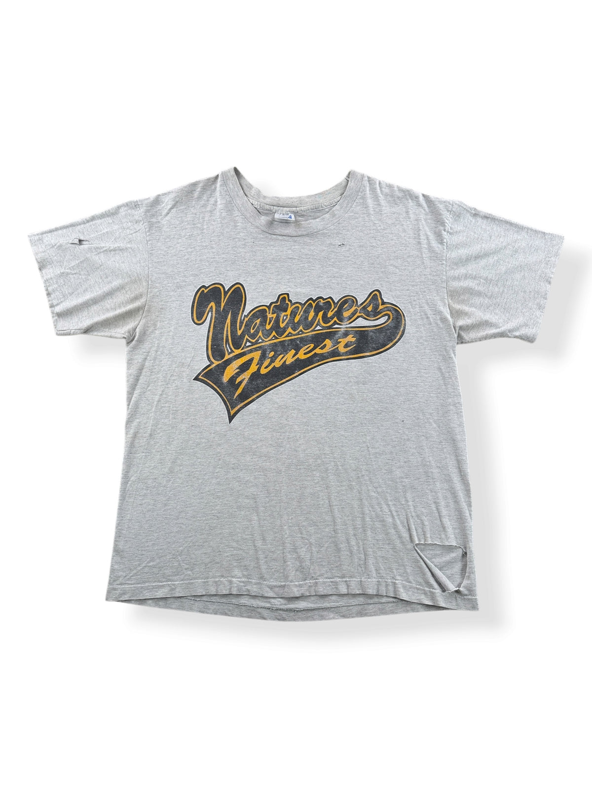 Front of Vintage Nature's Finest Weed Tee SZ XL - AS IS