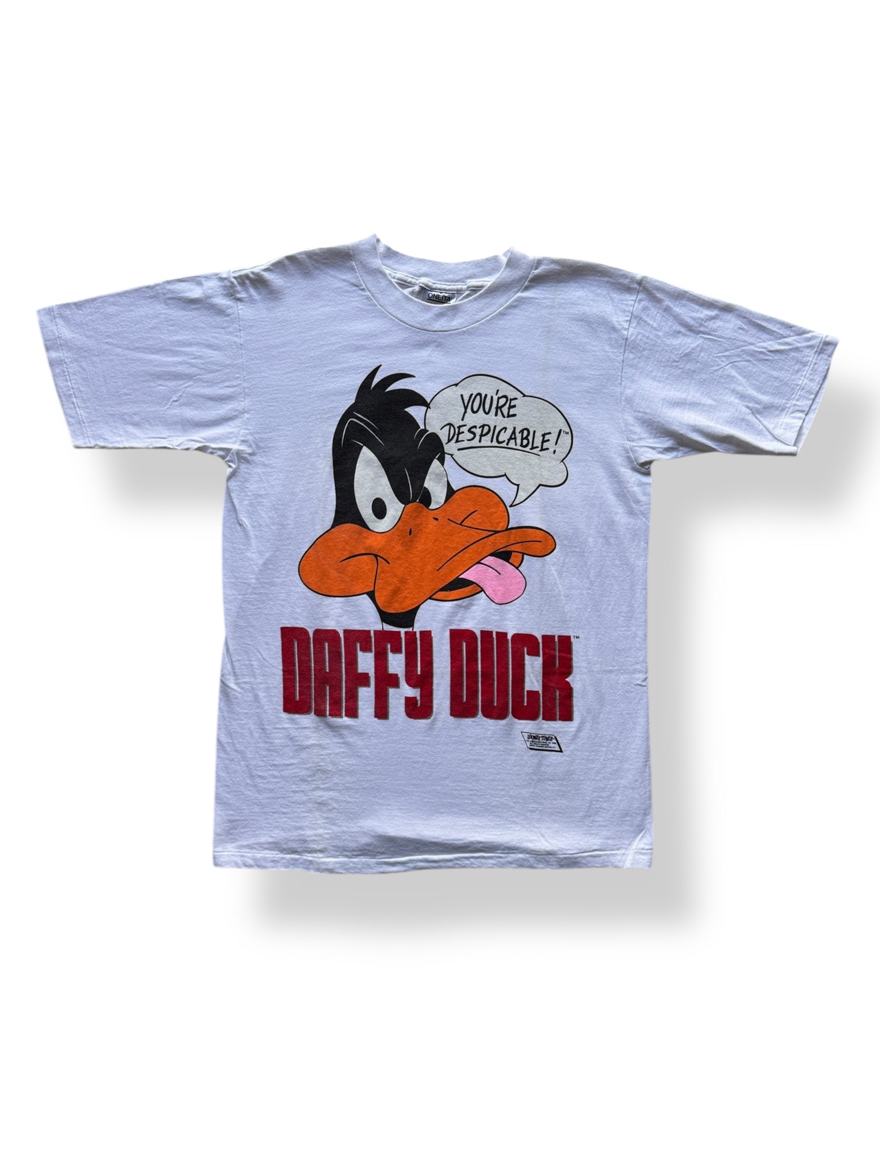 Front of Vintage 1989 Daffy Duck You're Despicable Tee SZ L