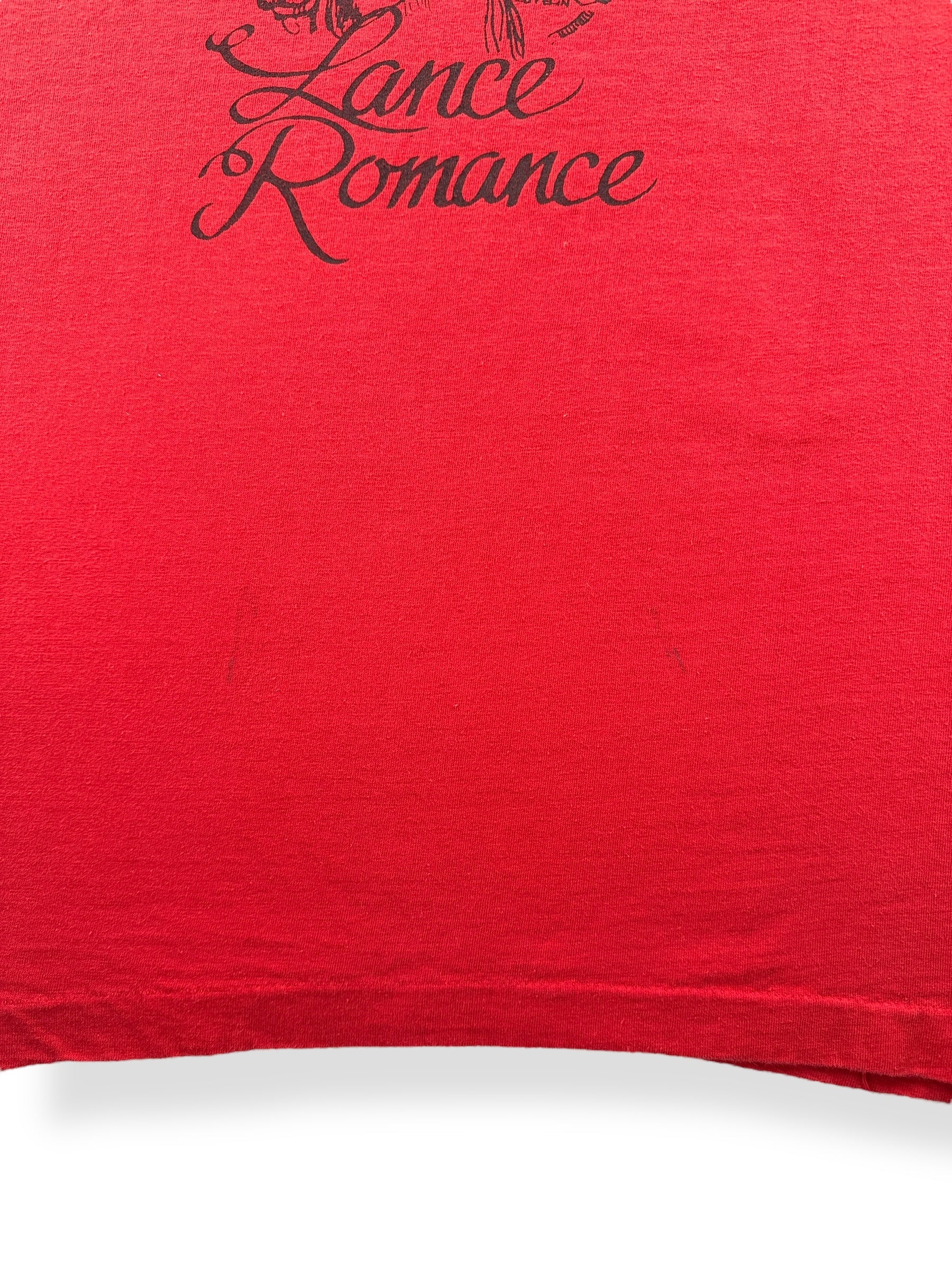 Wear on Vintage 70s/80s Seattle Country Band Lance Romance Tee SZ S