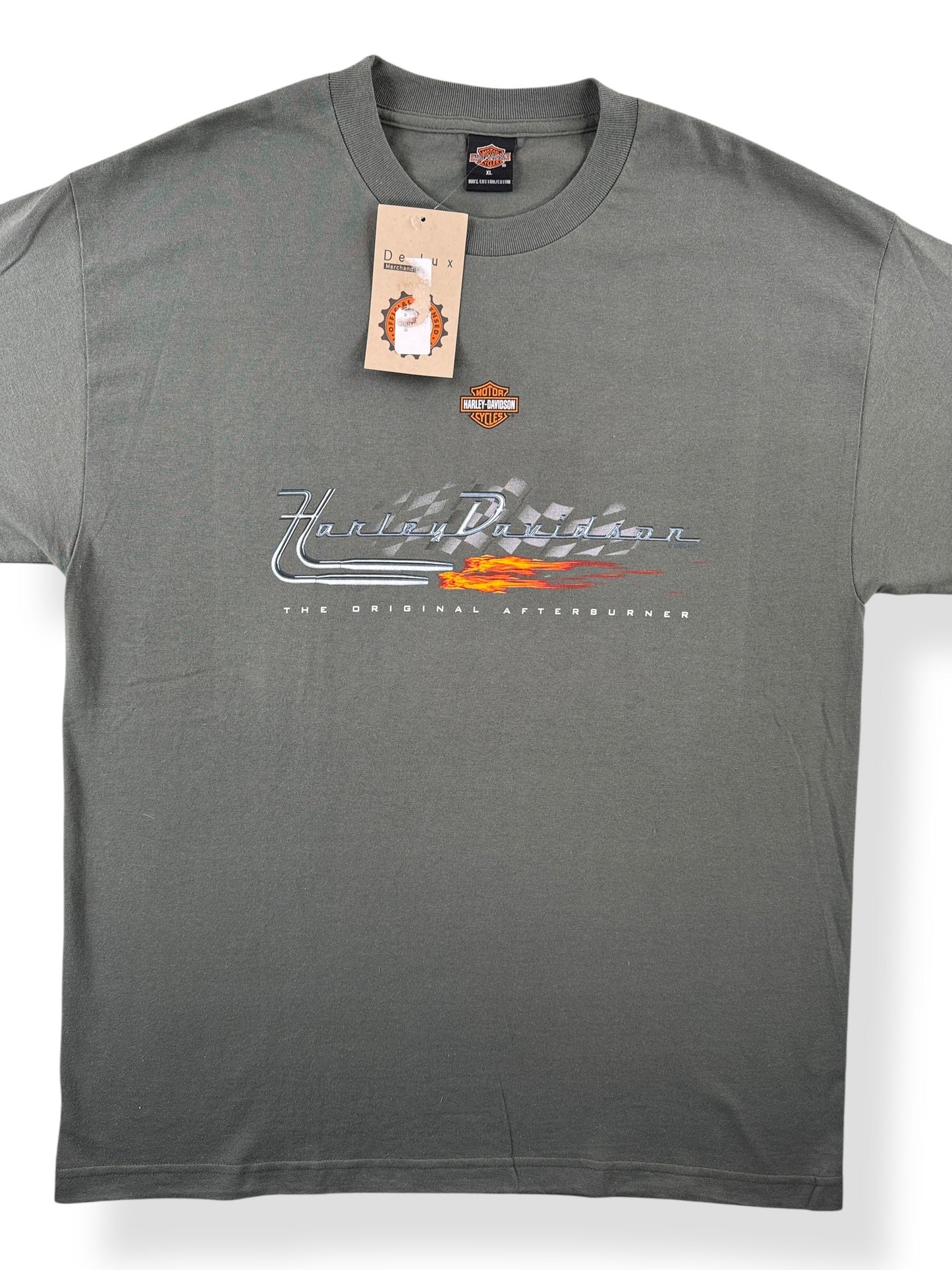 Front Close UP of Vintage Deadstock Harley Fairfax Tee SZ XL