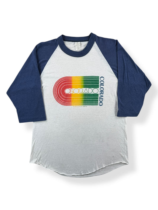 Front of Vintage Colorado Raglan Tee SZ L (Fits M)