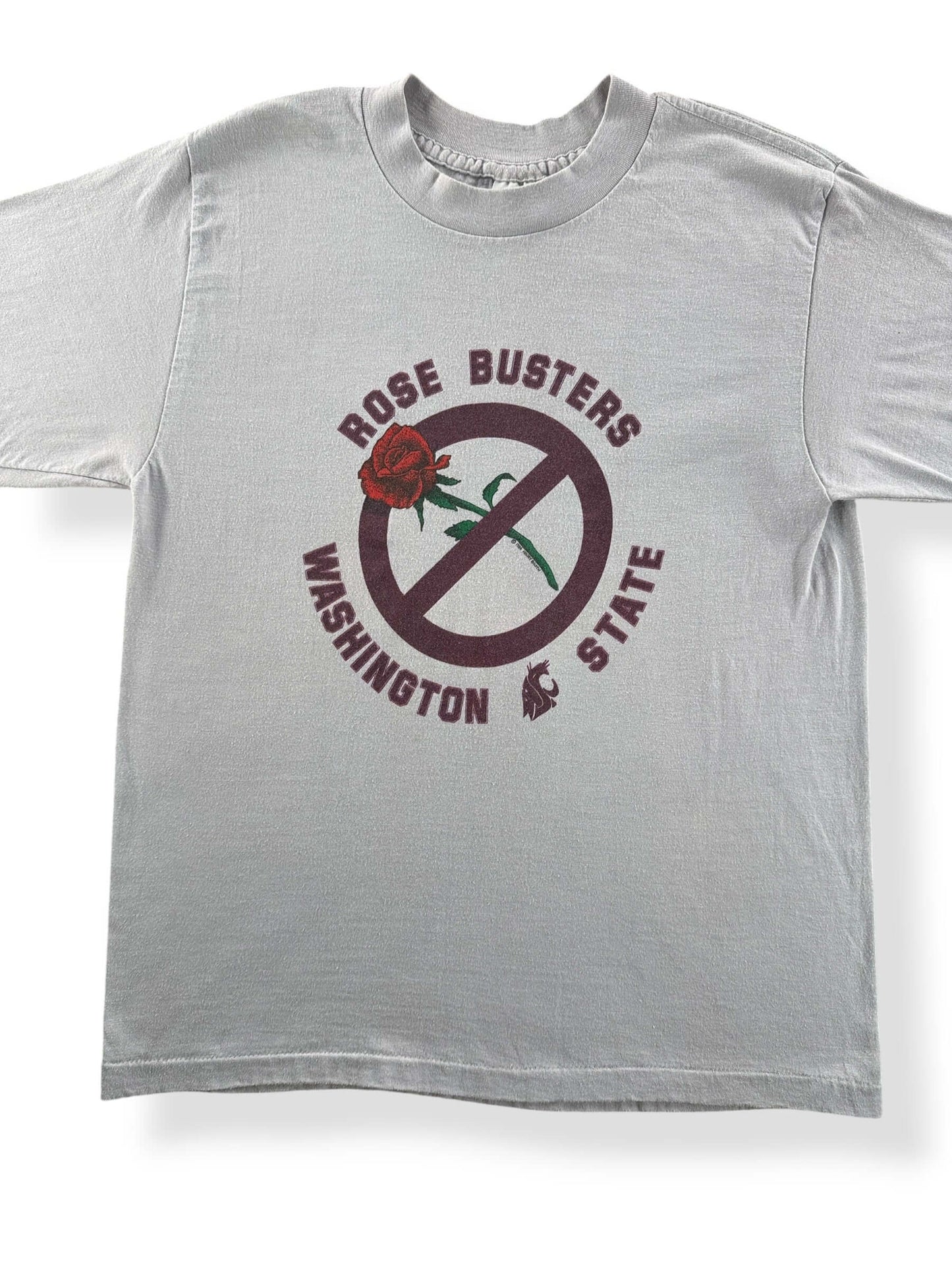 Front Close Up of Vintage Rose Busters Cougars Tee SZ L