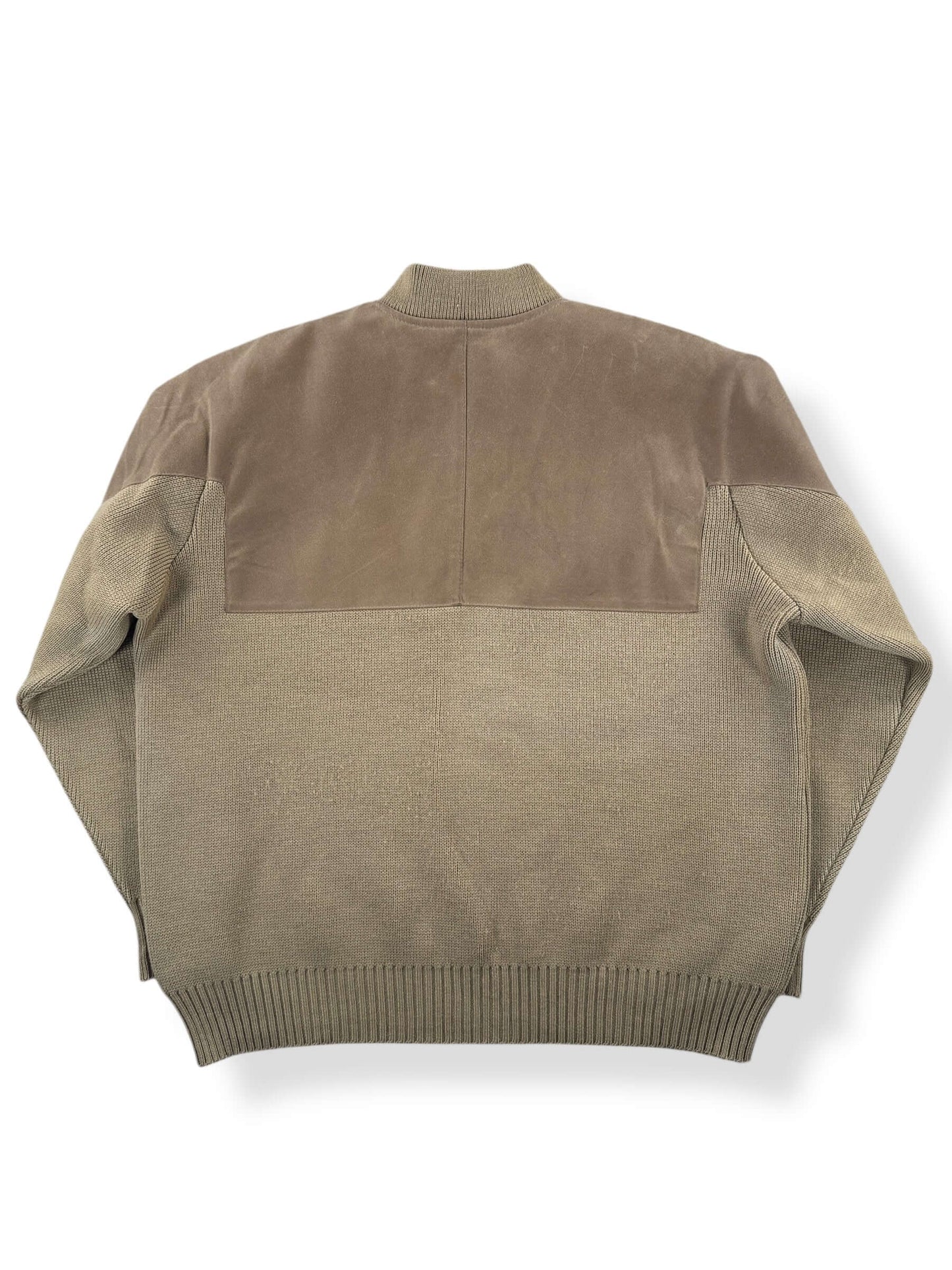 Back of Vintage Filson Waterfowl Henley Guide Sweater SZ XL