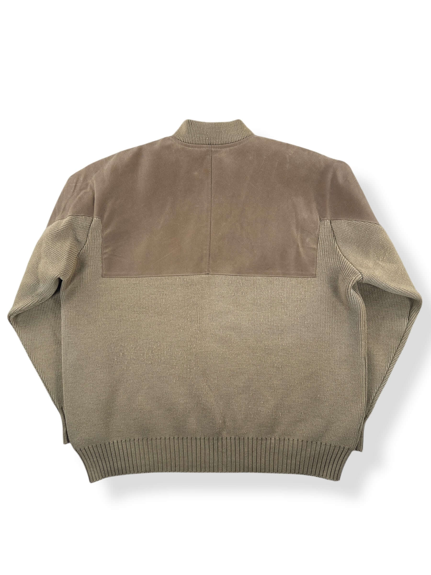 Back of Vintage Filson Waterfowl Henley Guide Sweater SZ XL