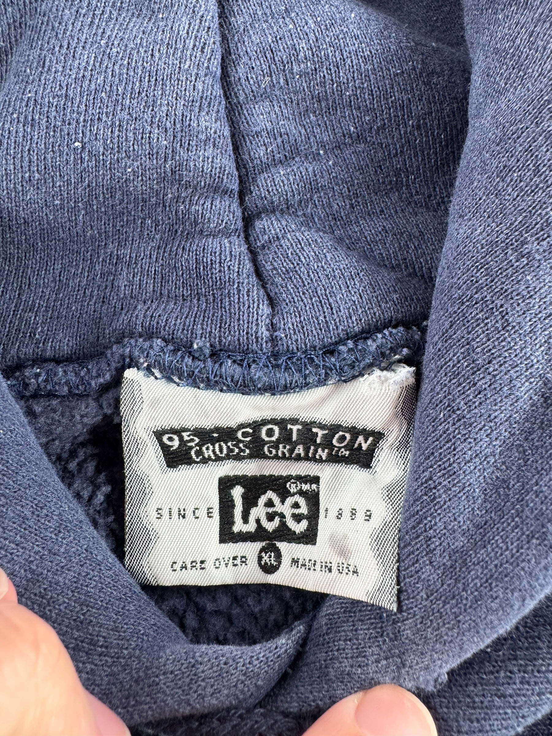 Label on Vintage St Ignatius Crew Lee Hoodie SZ XL