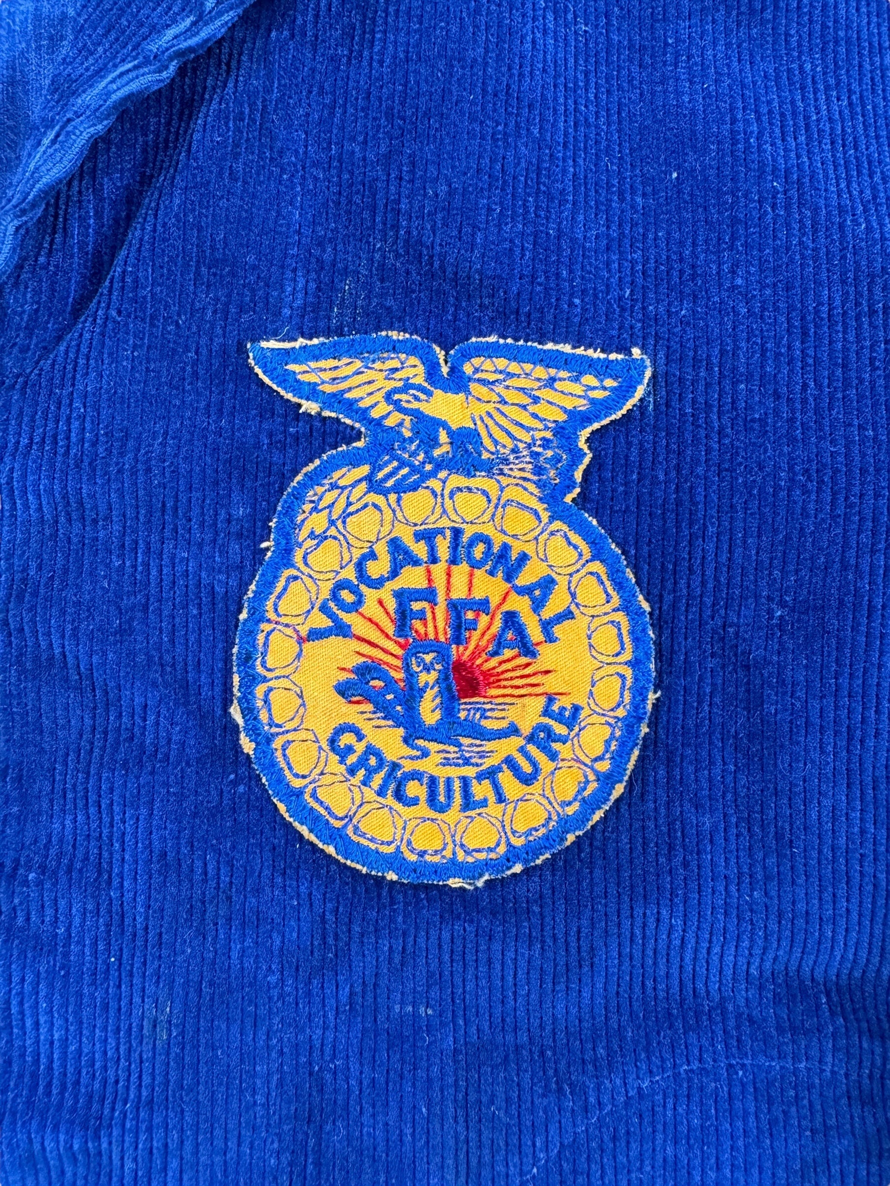 FFAジャケット UTAH Vintage FFA Corduroy Zip Front Jacket - Size 36 - Burkeville