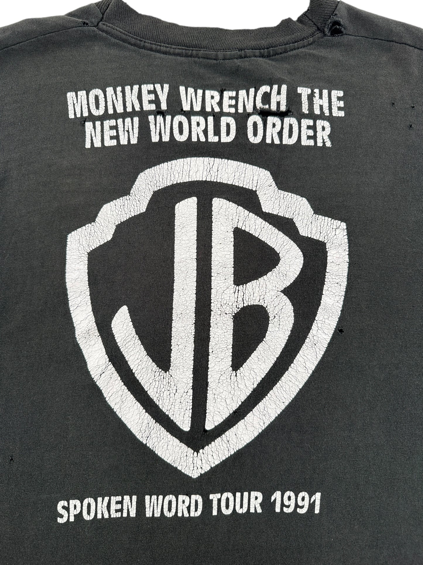 Back Graphic of Vintage 1990s Jello Biafra Dead Kennedys Tour Tee SZ L