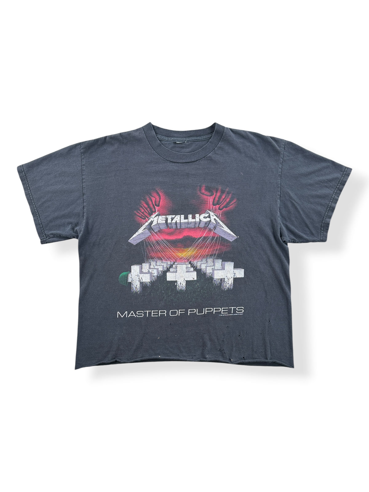 Front of Vintage Metallica Master of Puppets Shirt SZ L