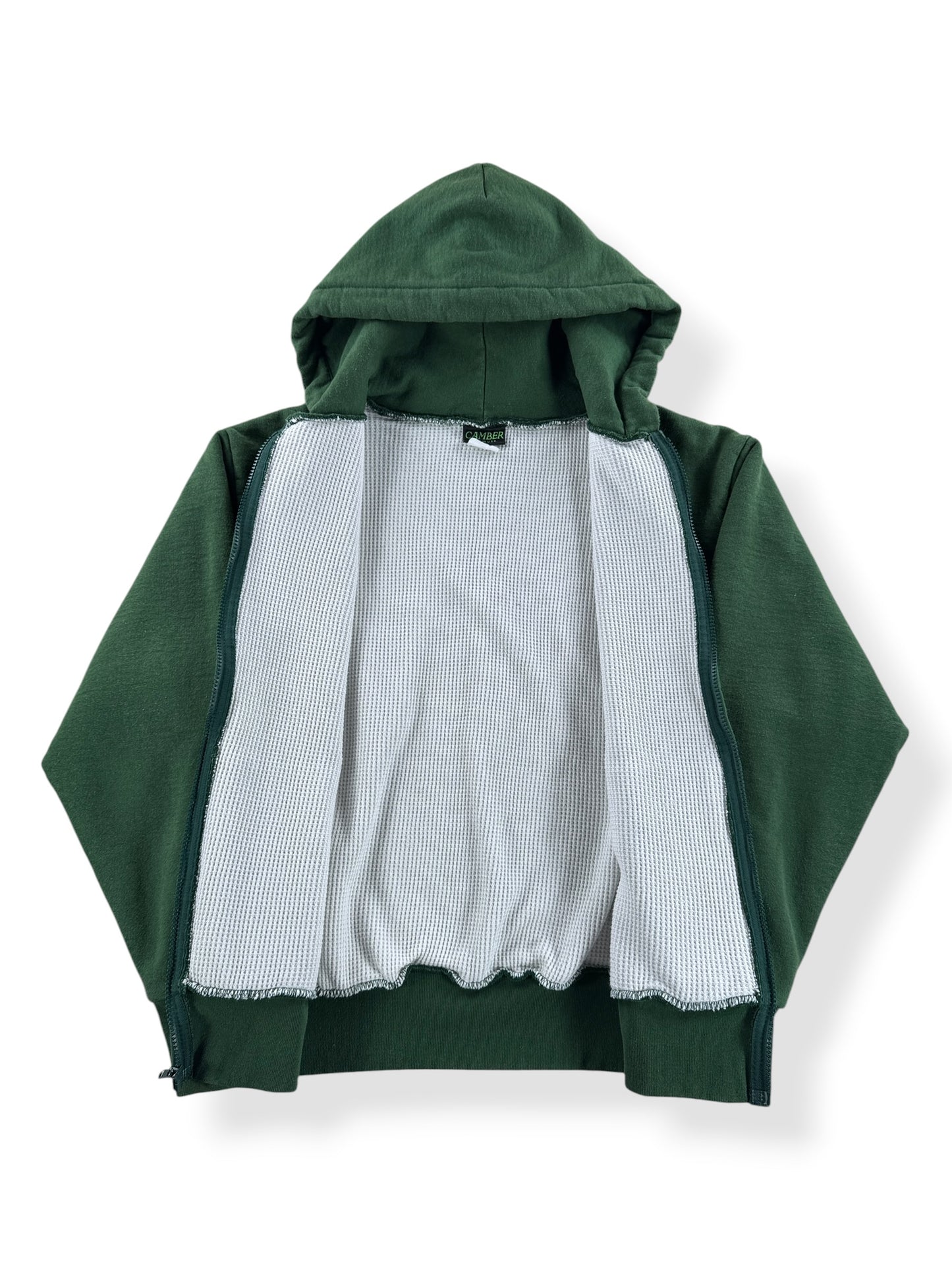Inside of Vintage Camber Waffle Lined Zip Up Hoodie SZ M