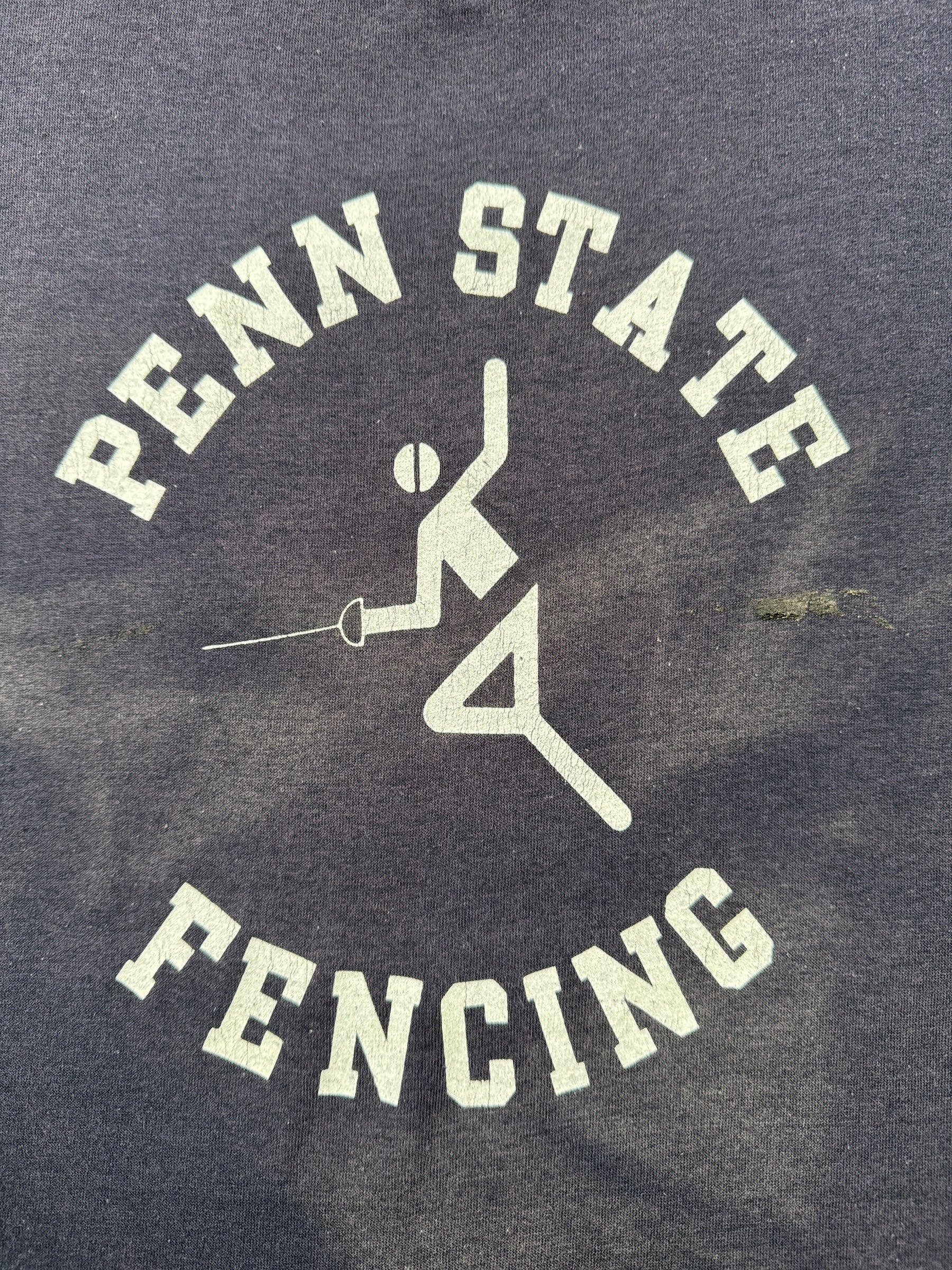Graphic of Vintage Penn State Fencing Tee SZ L