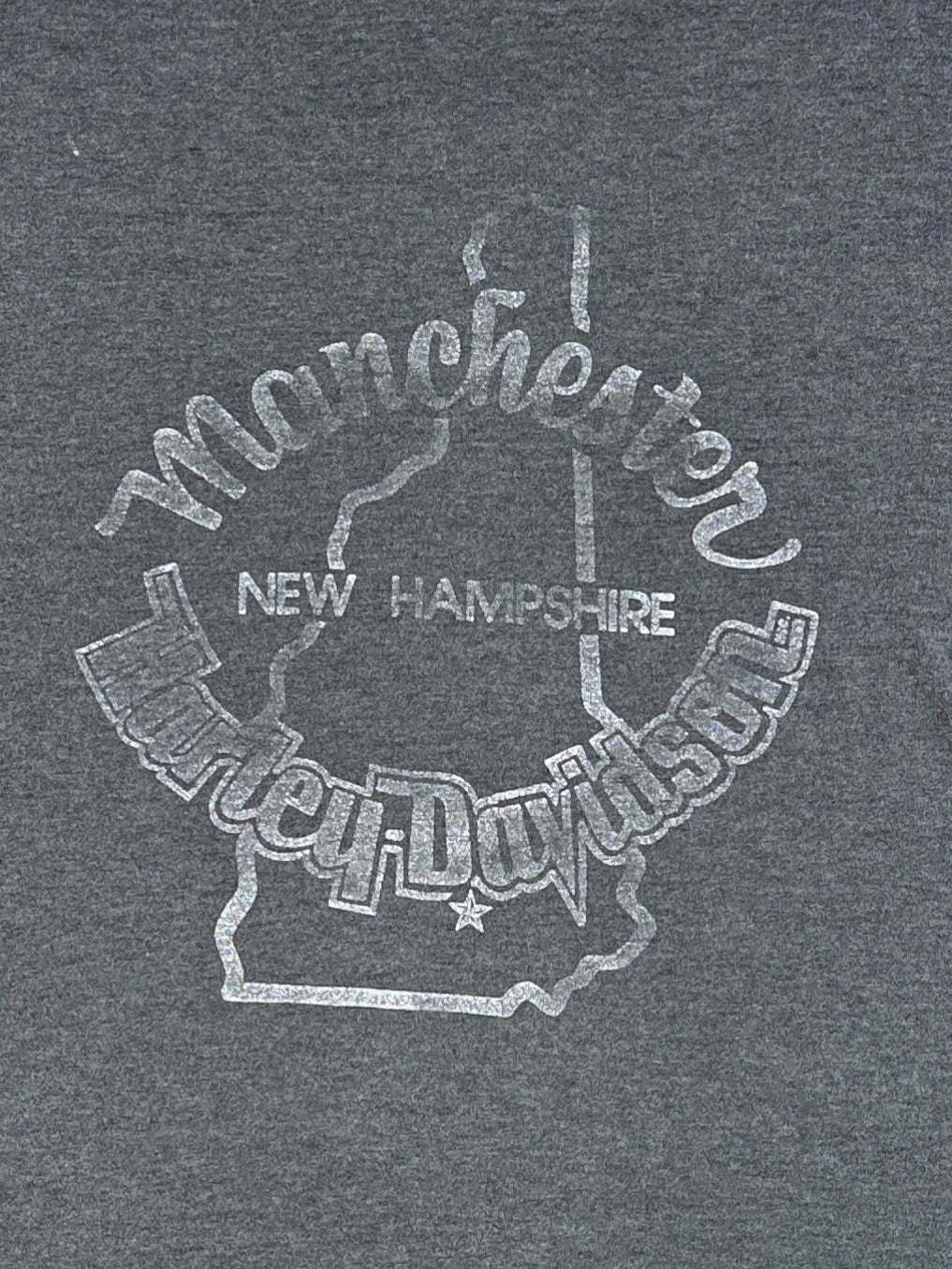 Back Graphic of Vintage Holoubek Mans Best Friend Harley Davidson Tee SZ XL (Fits L)