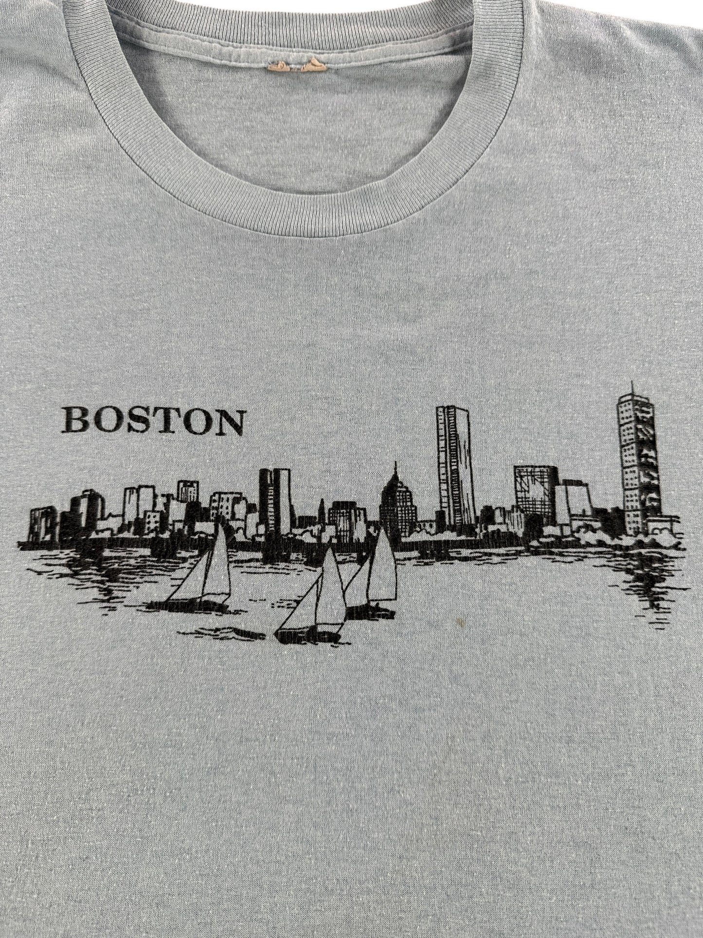 Graphic of Vintage Boston Mass Tee SZ L