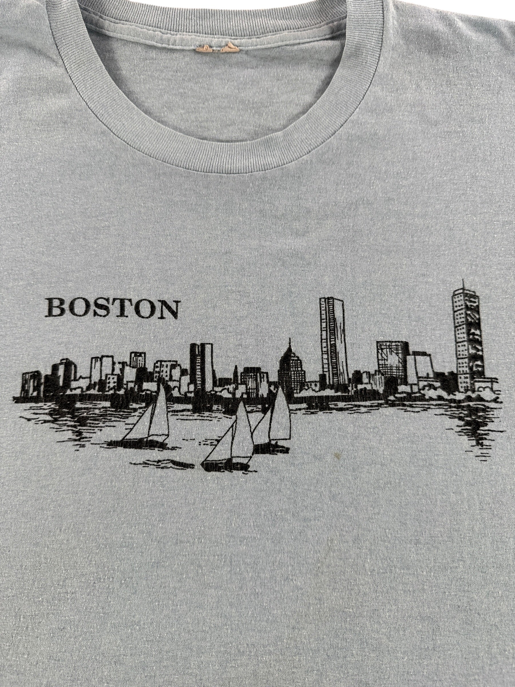 Graphic of Vintage Boston Mass Tee SZ L