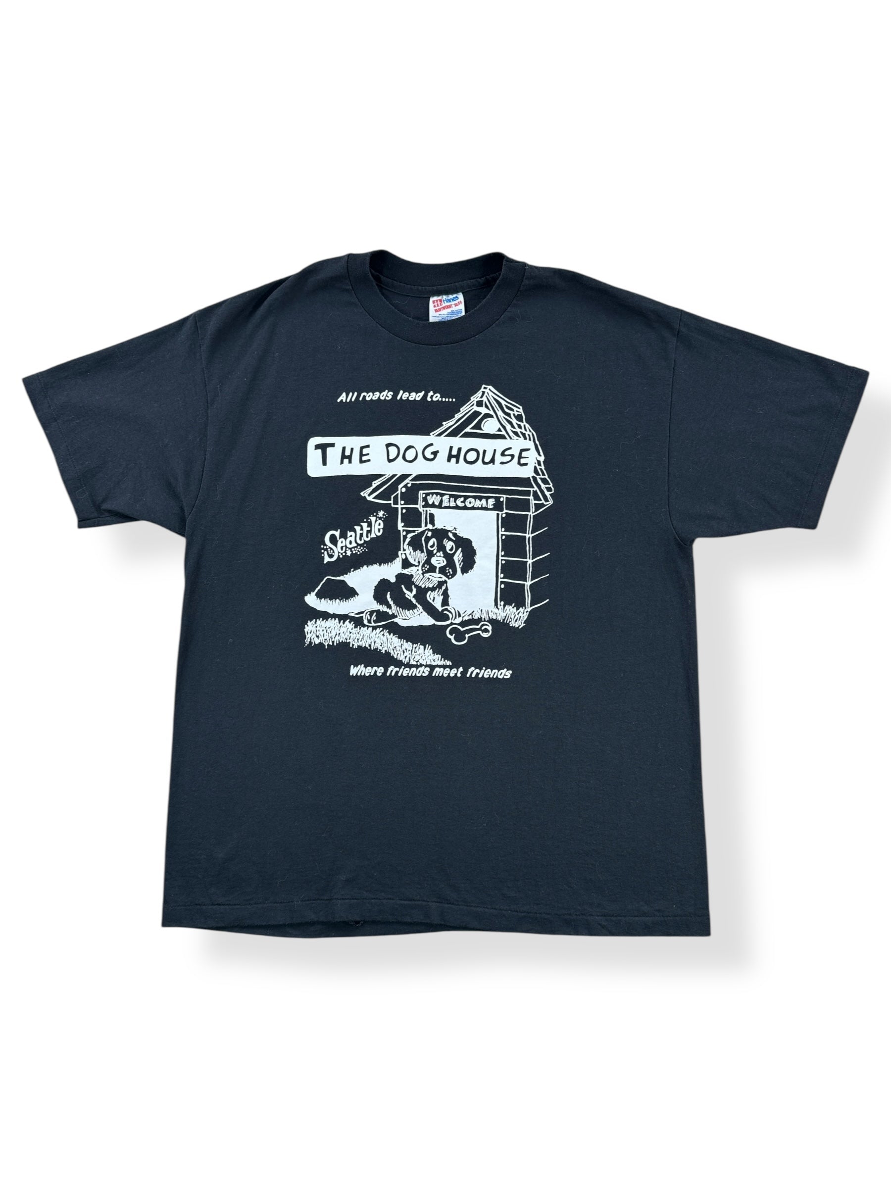 Front of Vintage The Dog House Seattle Tee SZ L