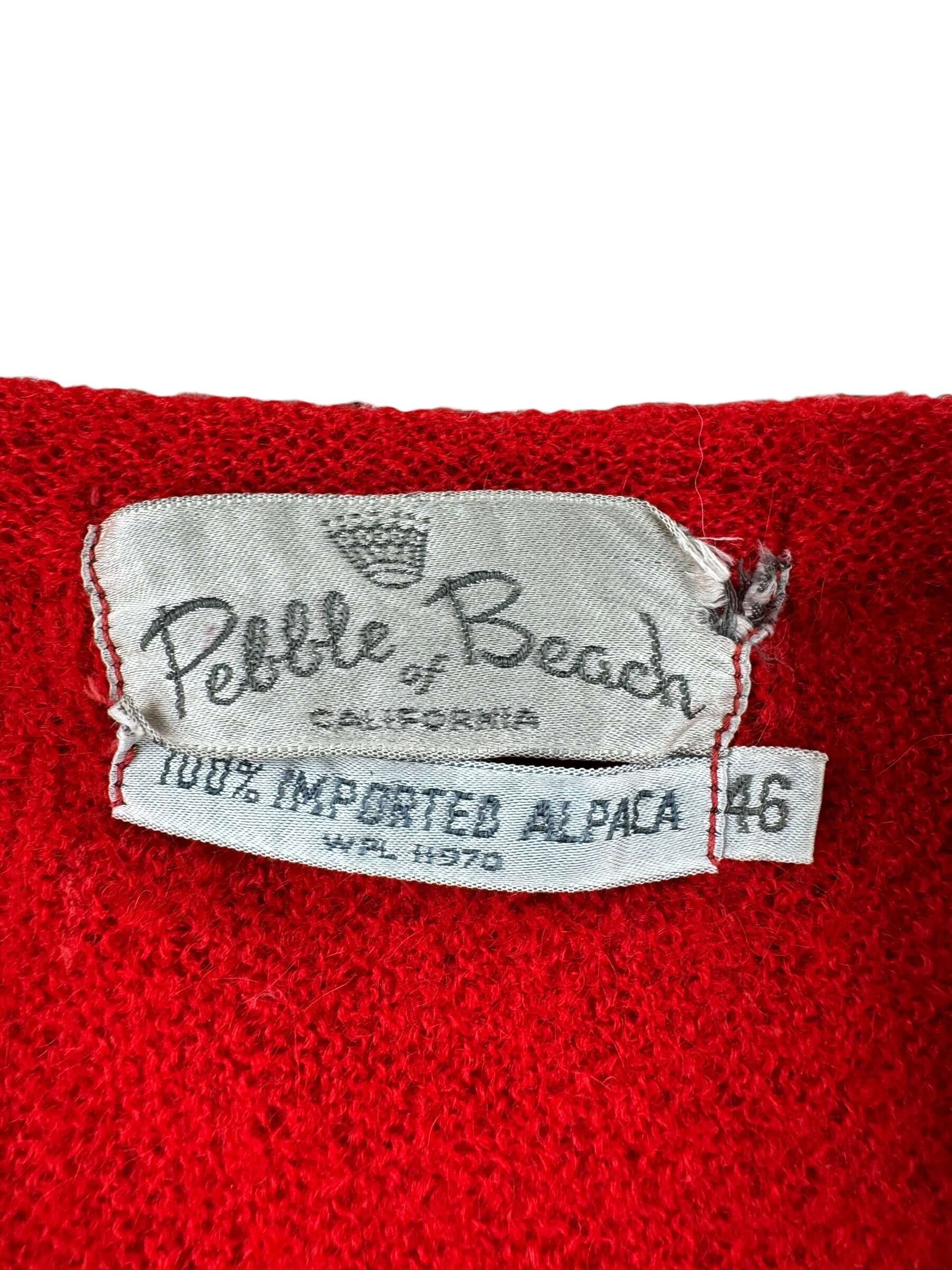 Tag on Vintage Mr Rogers Cardigan SZ 46 (Fits M)