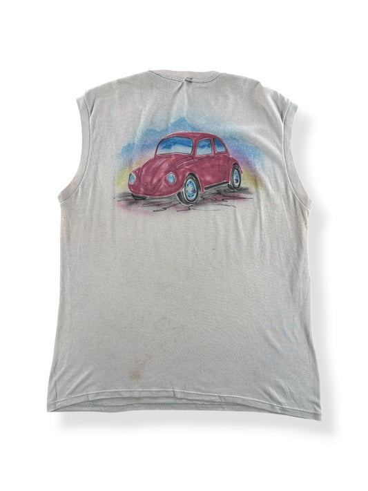 Back of Vintage Airbrushed Beetle Tank Top SZ XL