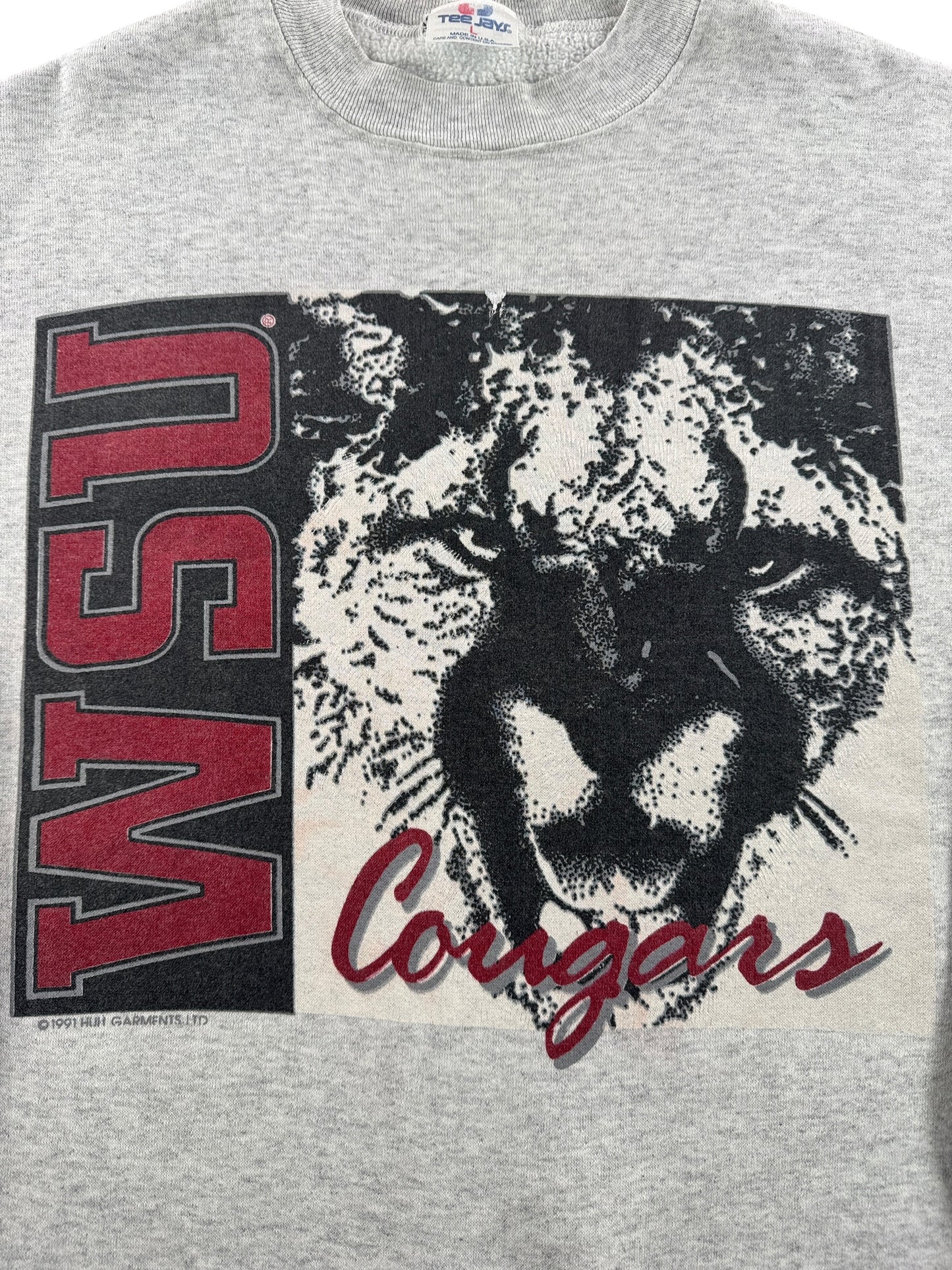 Vintage WSU Cougars Crewneck SZ L (Fits M)