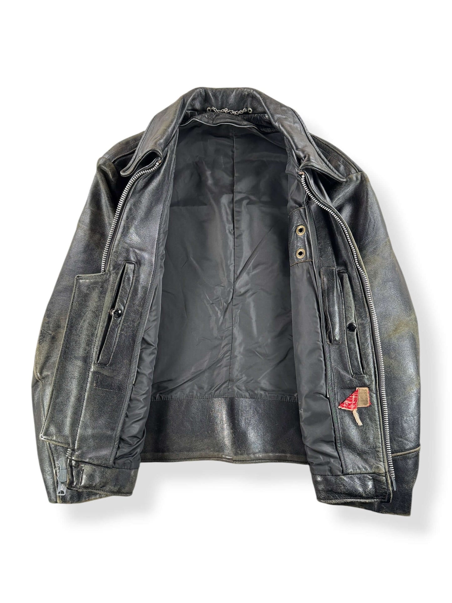 Inside of Vintage 60s Era Schott Police Jacket SZ L