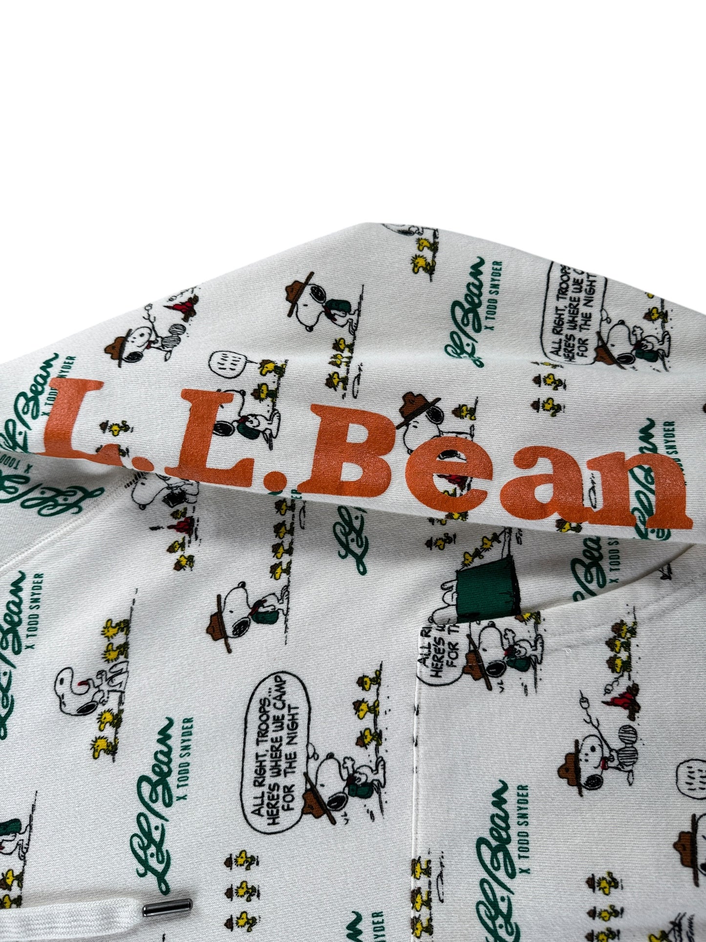 Print on Repro LL Bean x Todd Snyder All Over Print Snoopy Hoodie SZ M