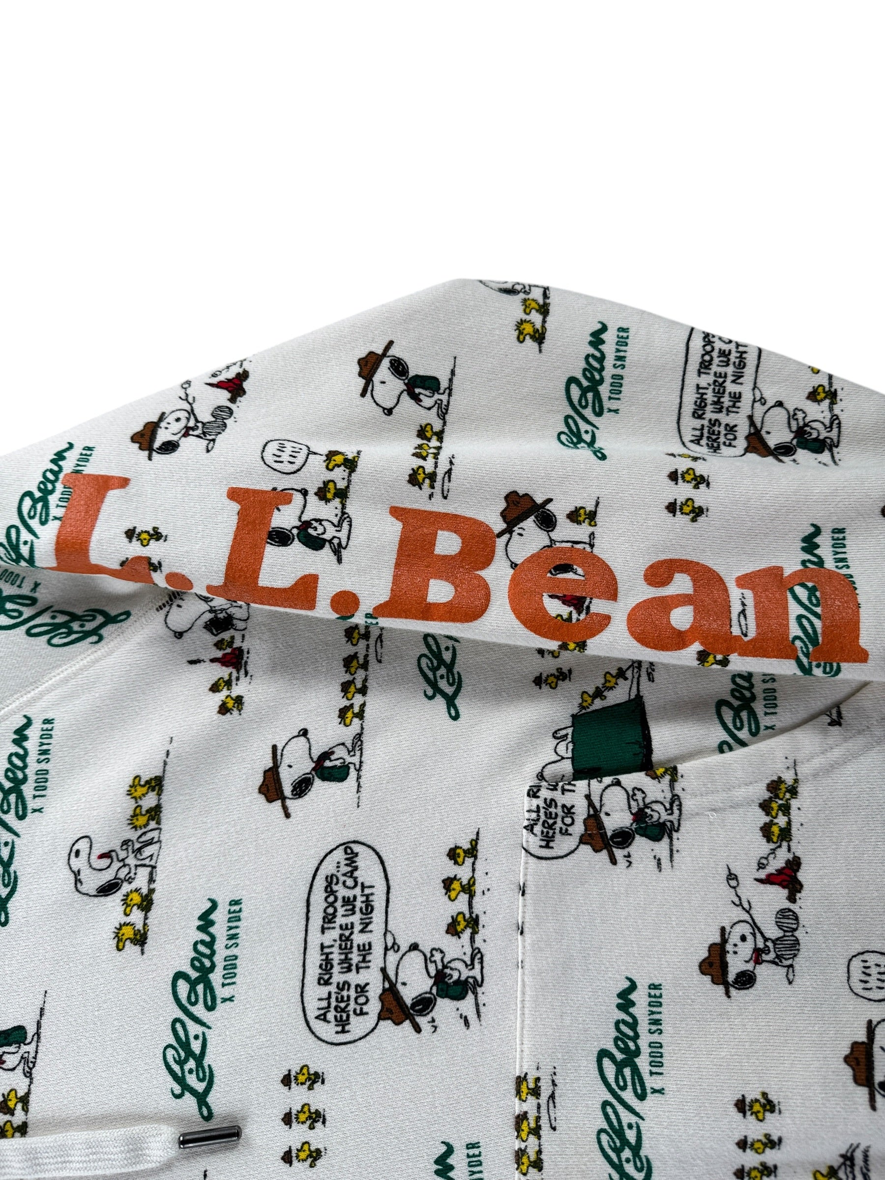 Print on Repro LL Bean x Todd Snyder All Over Print Snoopy Hoodie SZ M