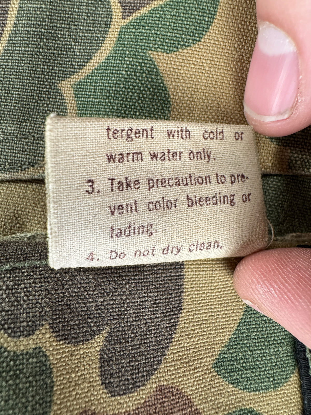 Tag on Vintage Duck Camo Reversible Hunting Jacket SZ L