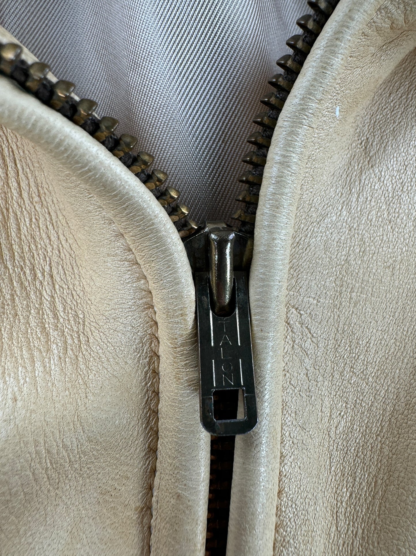 Zipper on Vintage Fringed Doeskin Jacket SZ M