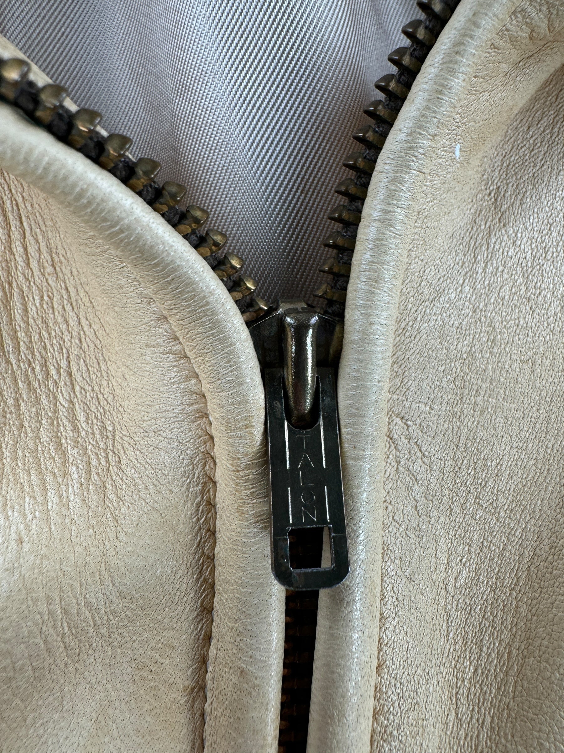 Zipper on Vintage Fringed Doeskin Jacket SZ M