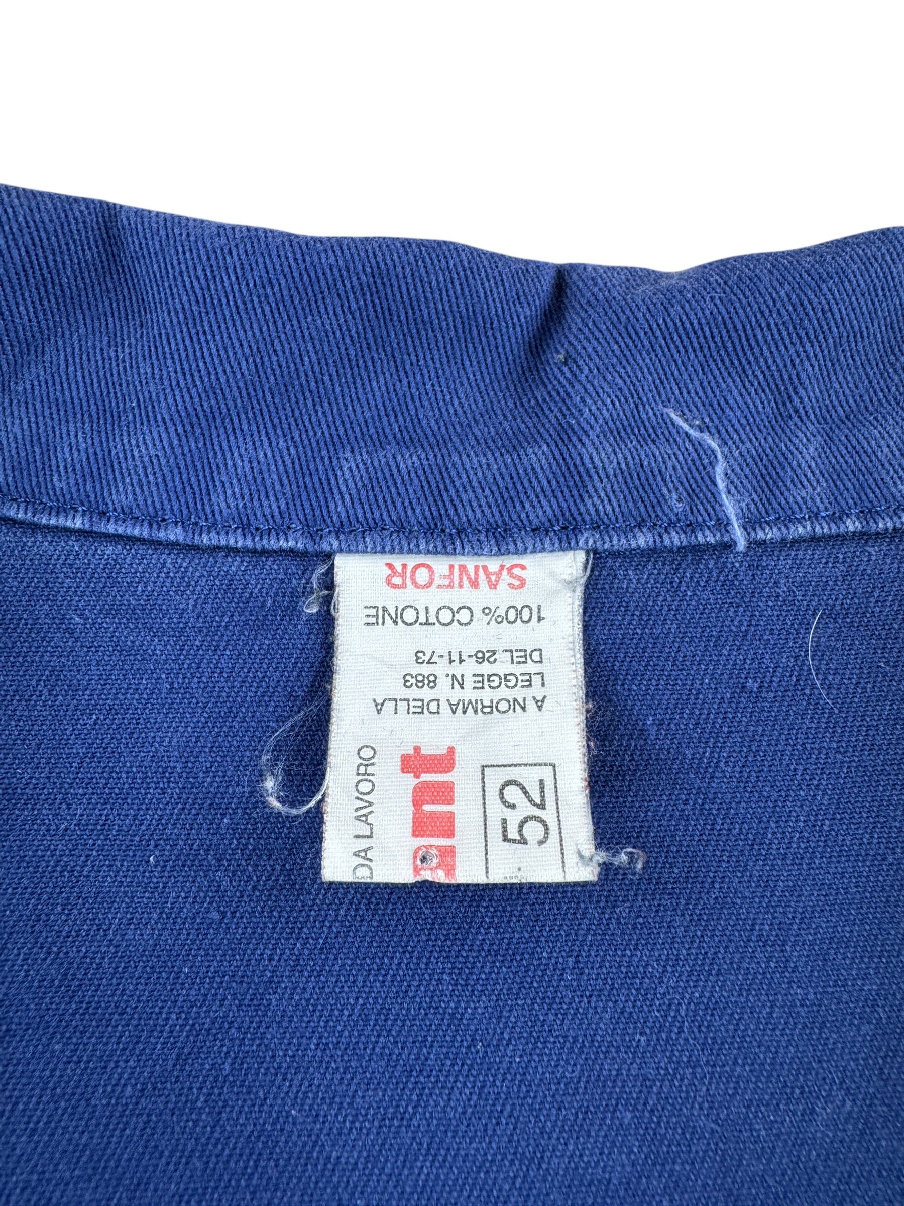 Tag on Vintage Fant French Chore Coat SZ L