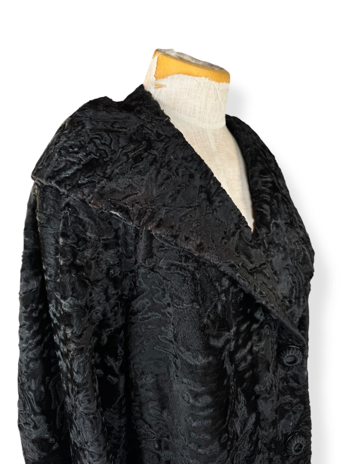 1950s J. Braham Lamb's Fur Coat L-XL
