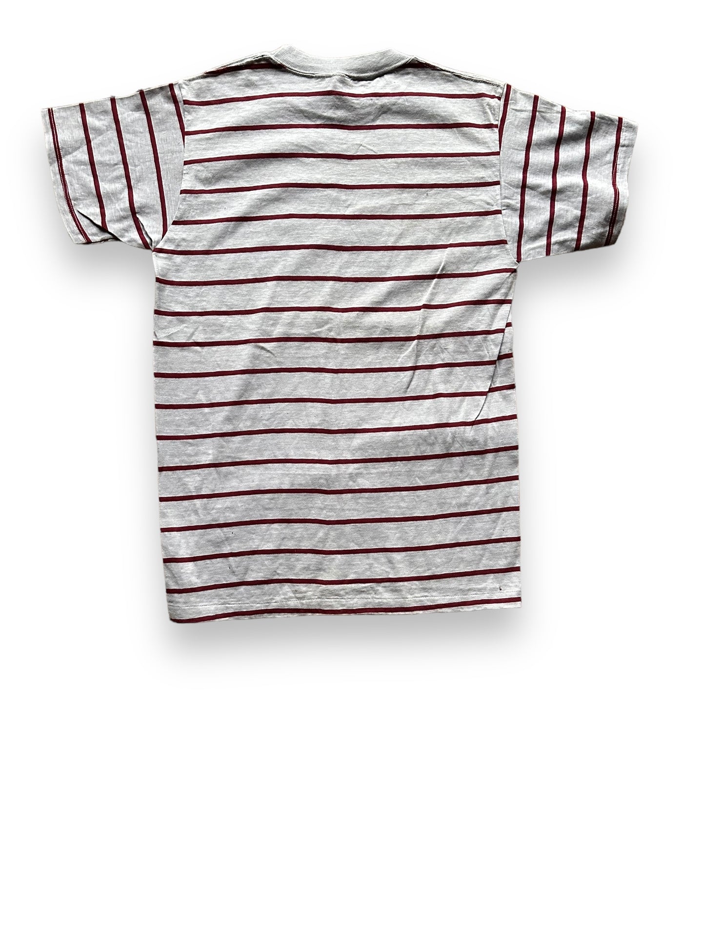 Rear View of Vintage Atlanta Knitting Mills Striped Shirt SZ L | Vintage Striped Shirt Seattle | Barn Owl Vintage Seattle