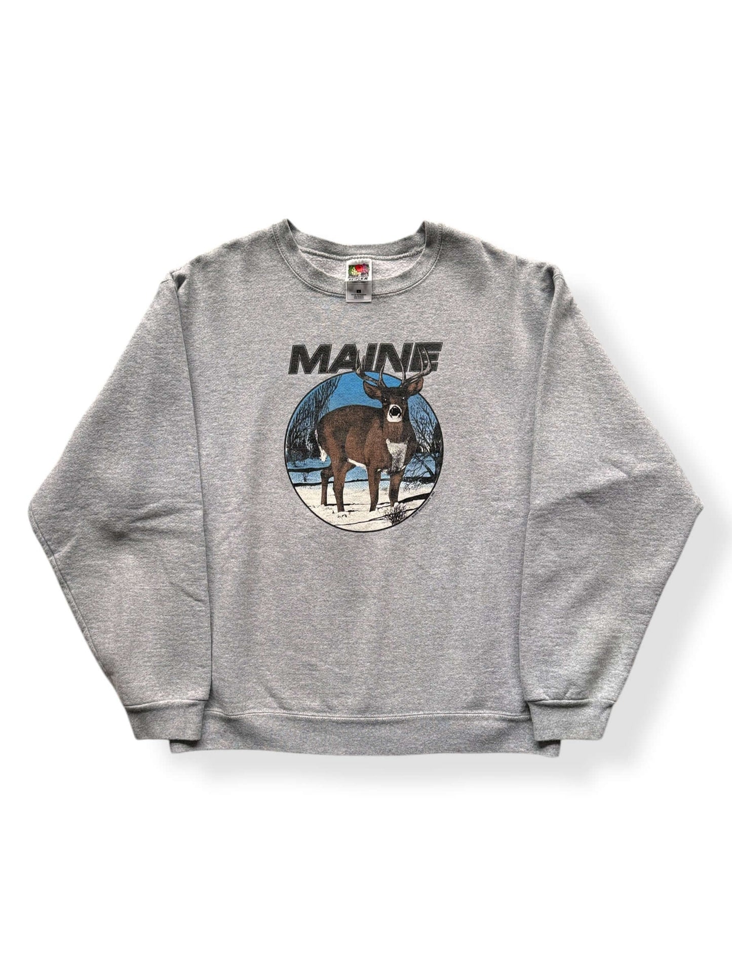 Front of Vintage Maine Crewneck SZ L