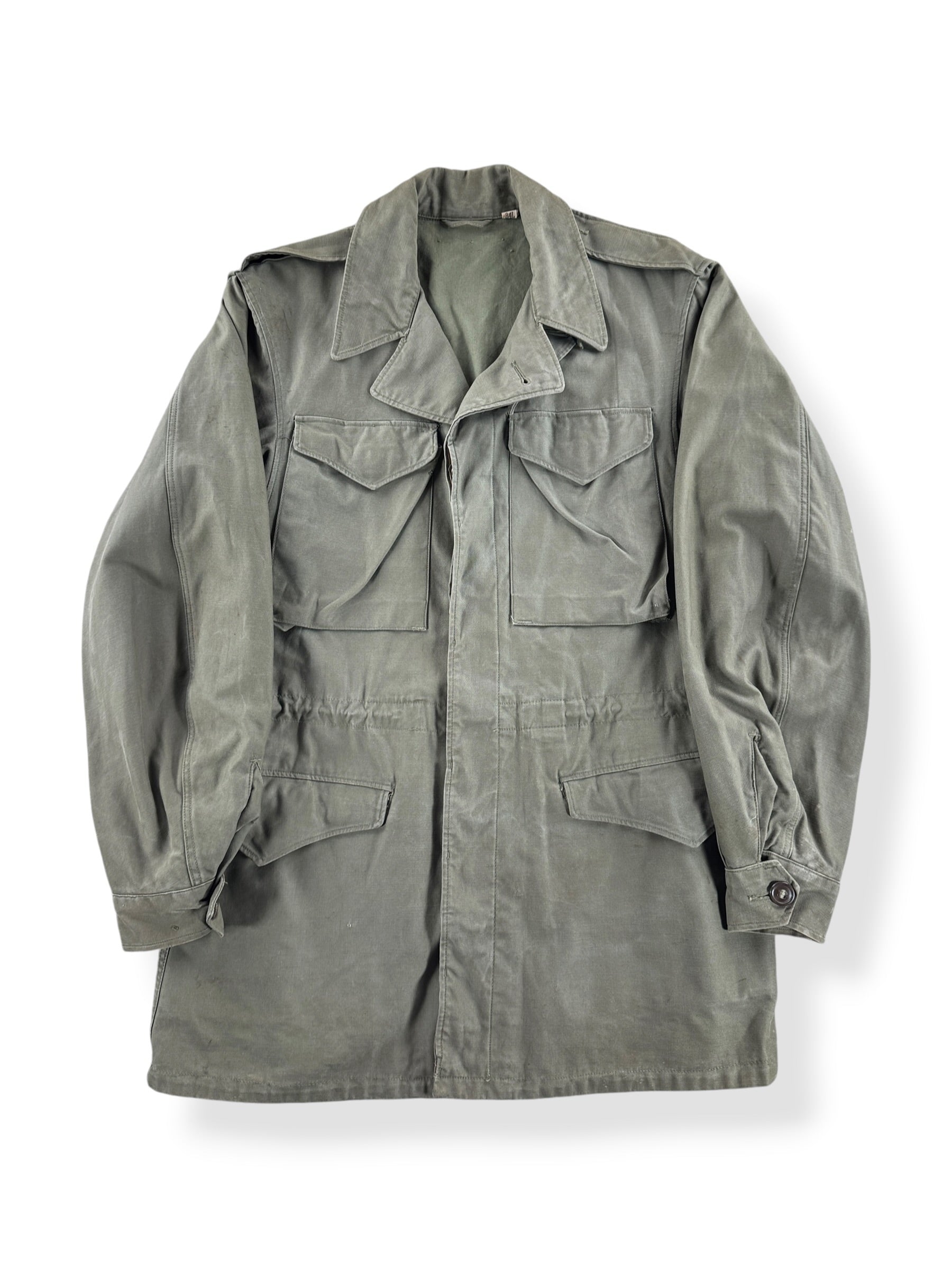 Front of Vintage M-1941 Military Field Jacket SZ 34L
