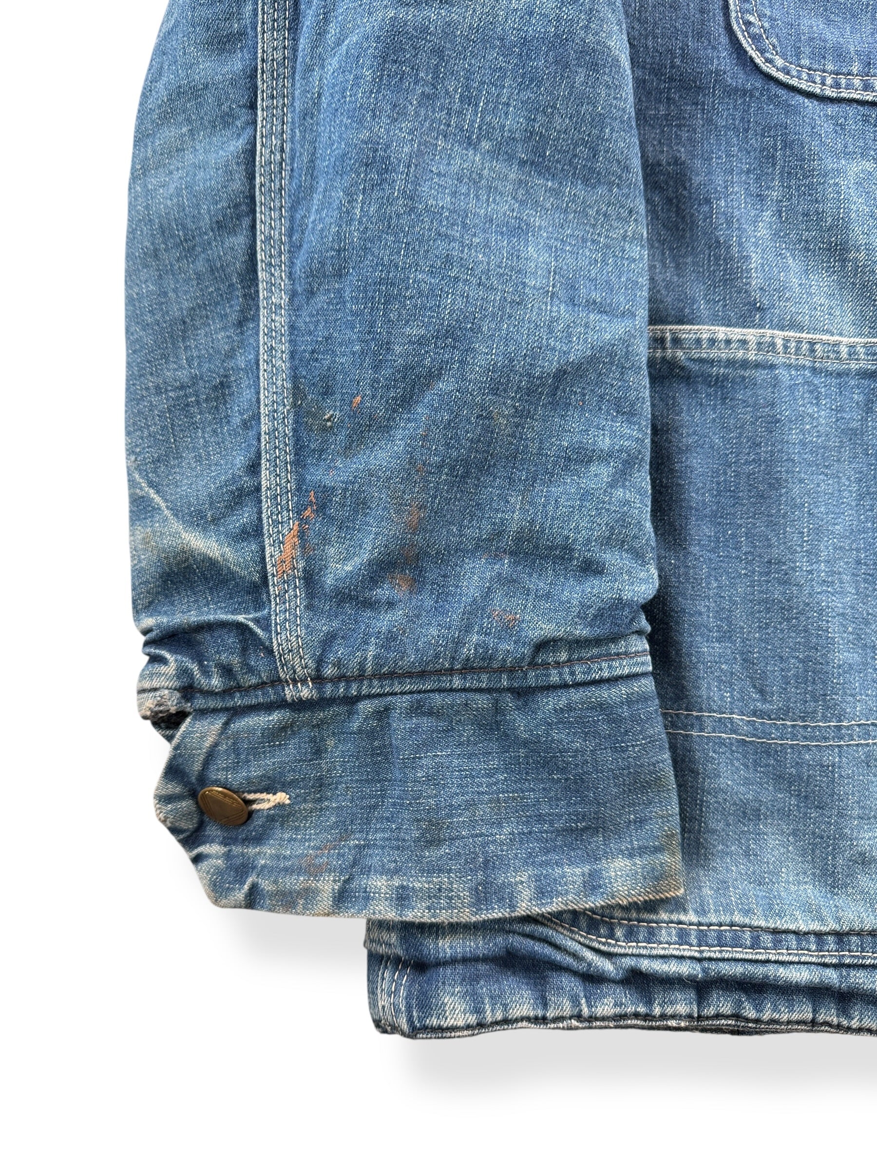 Wear on Vintage Sears Blanket Lined Chore Coat SZ 42