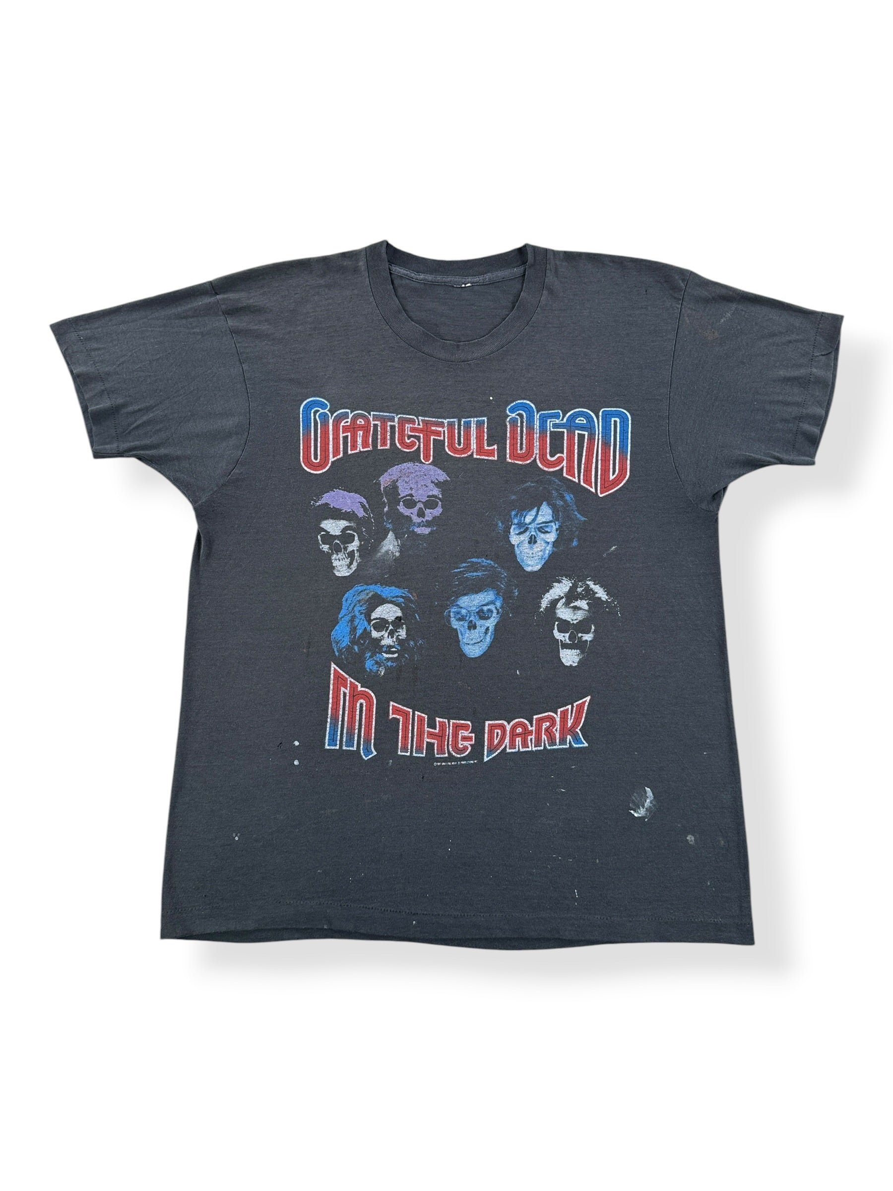 Front of Vintage 1987 Grateful Dead In The Dark Tee SZ L