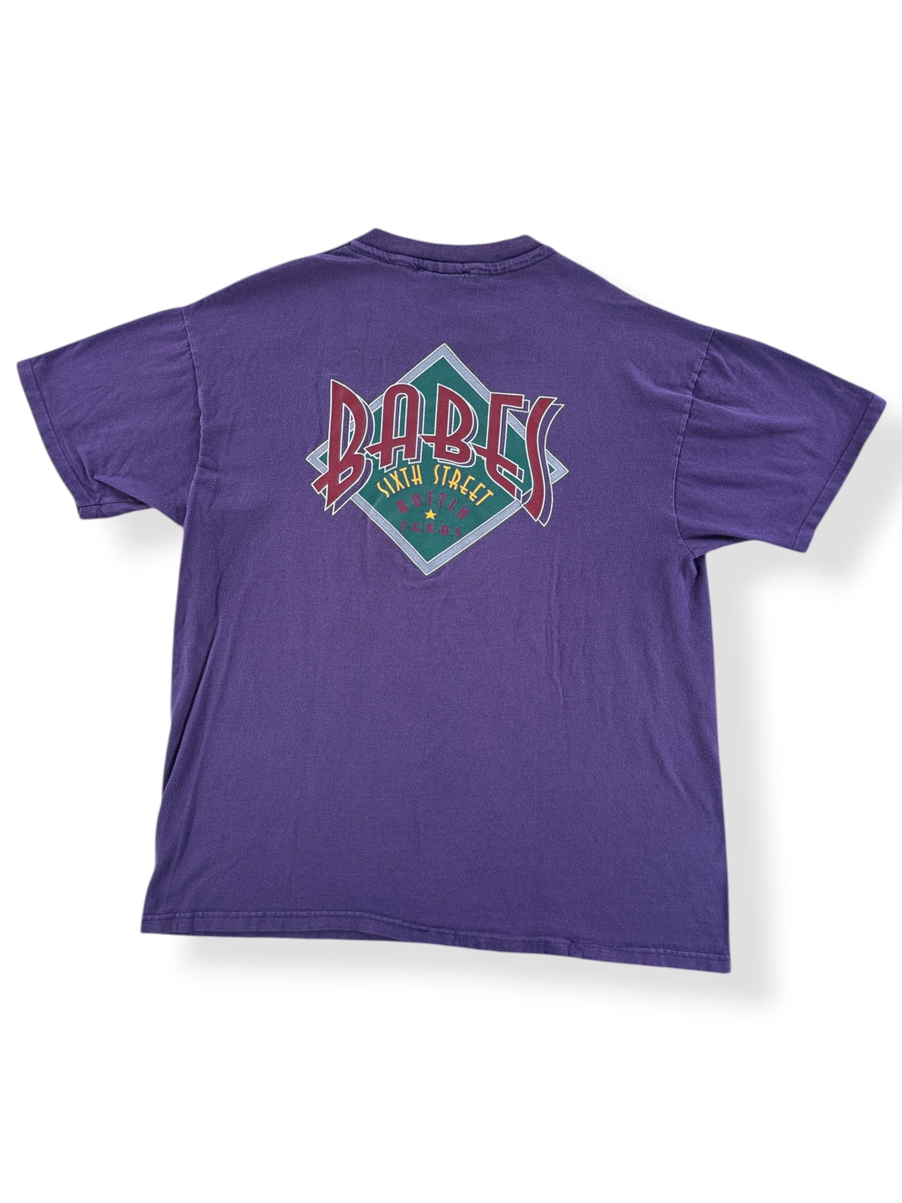 Back of Vintage '96 SXSW Babes Burgers Tee SZ XL (Fits L)